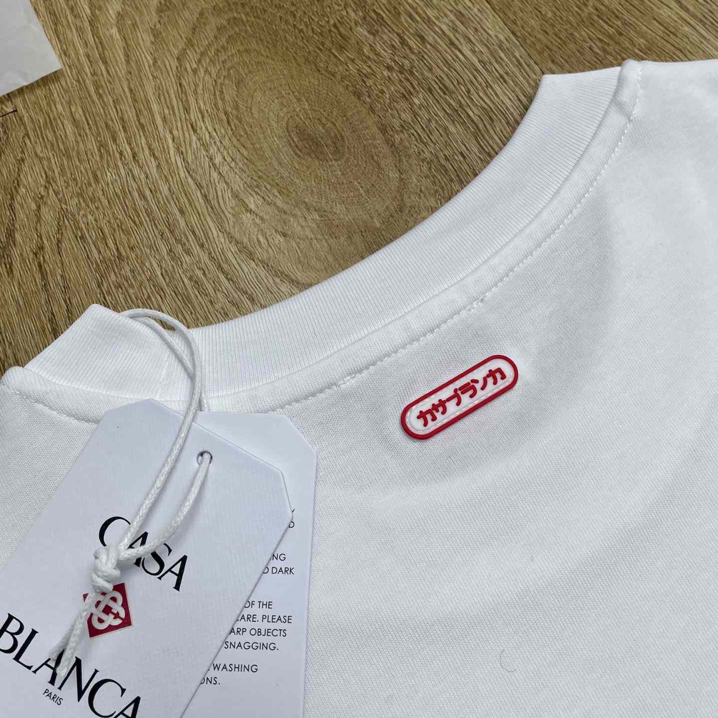 Casablanca Logo-patch Cotton T-shirt   C1076 - FashionPlug