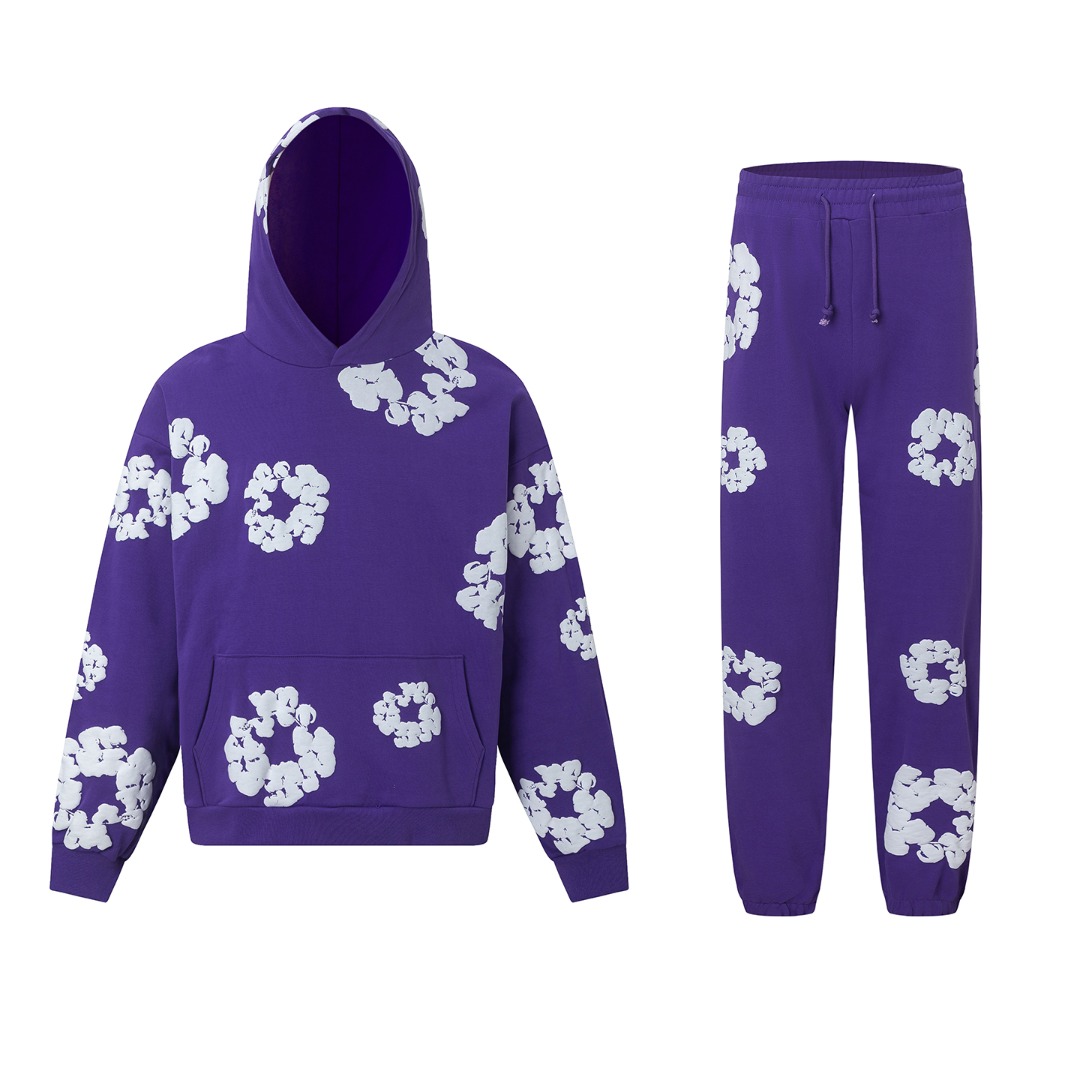 Denim Tears Cotton Hoodie And Sweatpant - FashionPlug