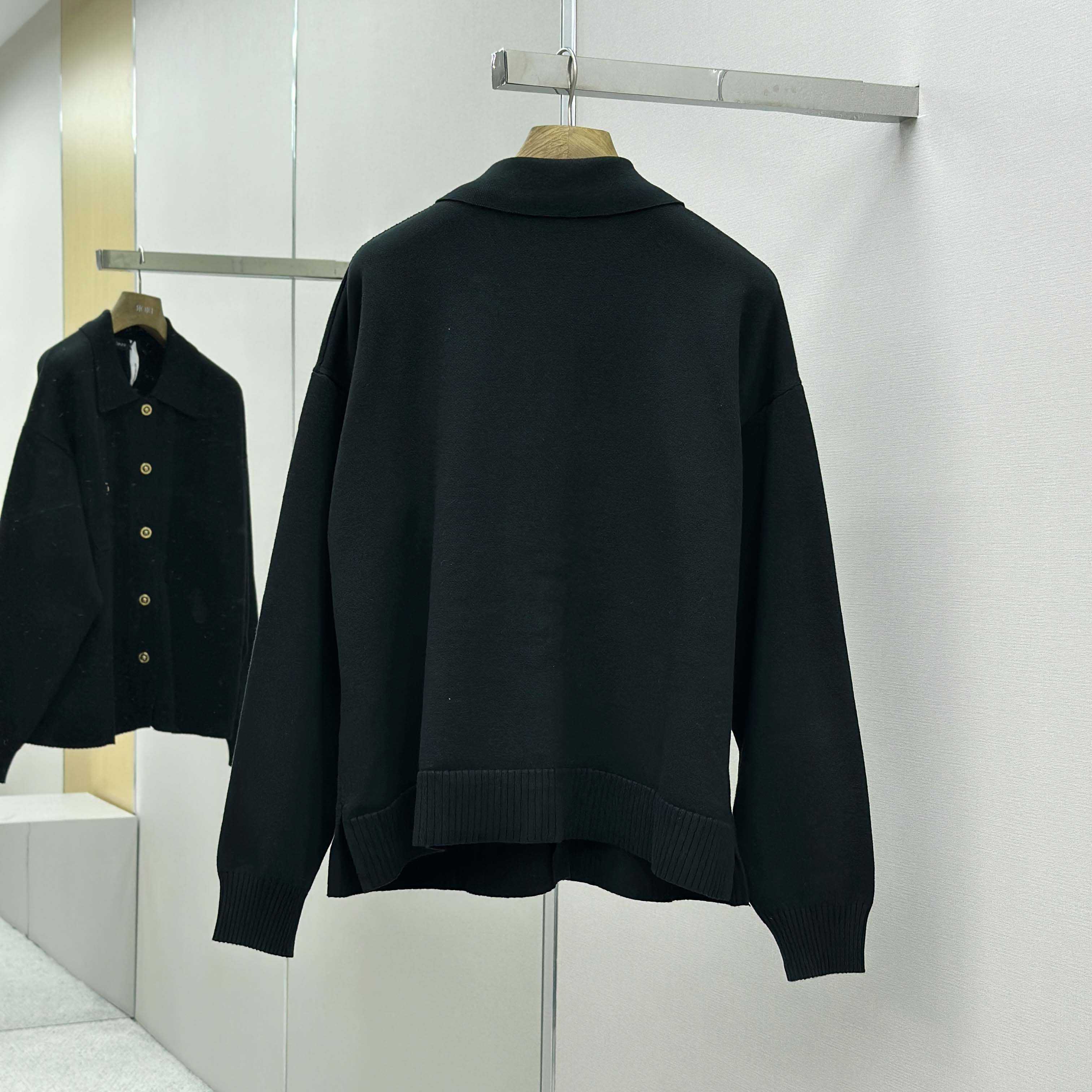 Versace Cashmere-Blend Knit Polo Cardigan - FashionPlug