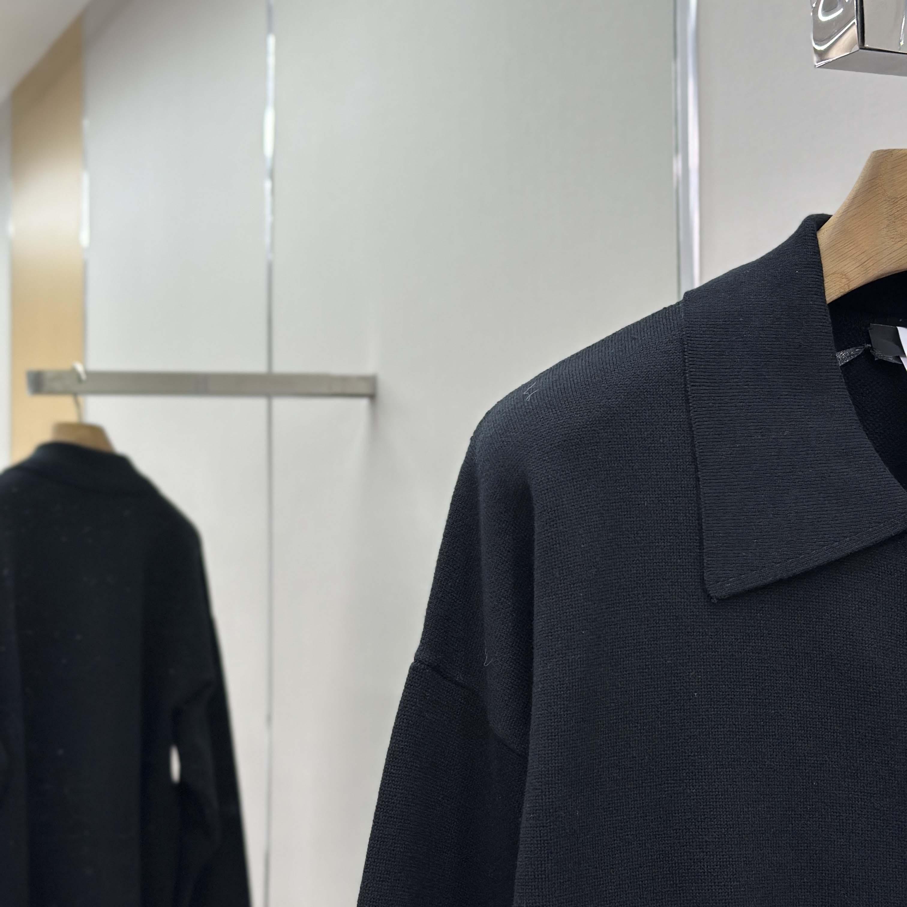 Versace Cashmere-Blend Knit Polo Cardigan - FashionPlug