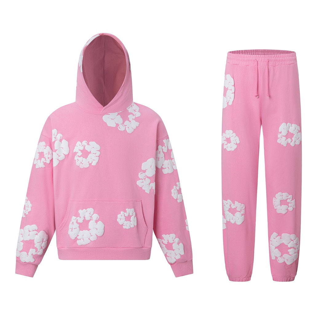 Denim Tears Cotton Hoodie And Sweatpant - FashionPlug