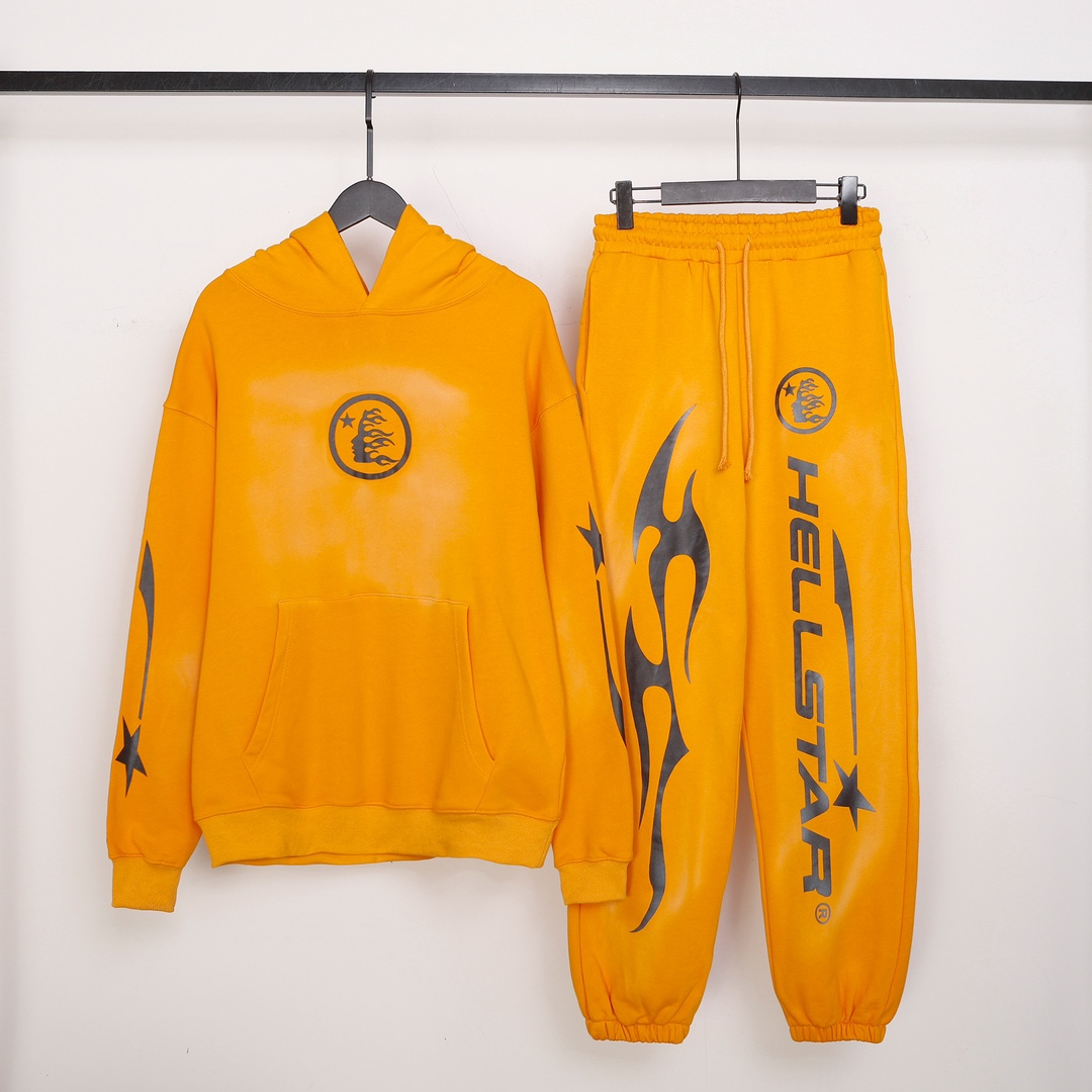 Hellstar Cotton Hoodie And Sweatpant - FashionPlug