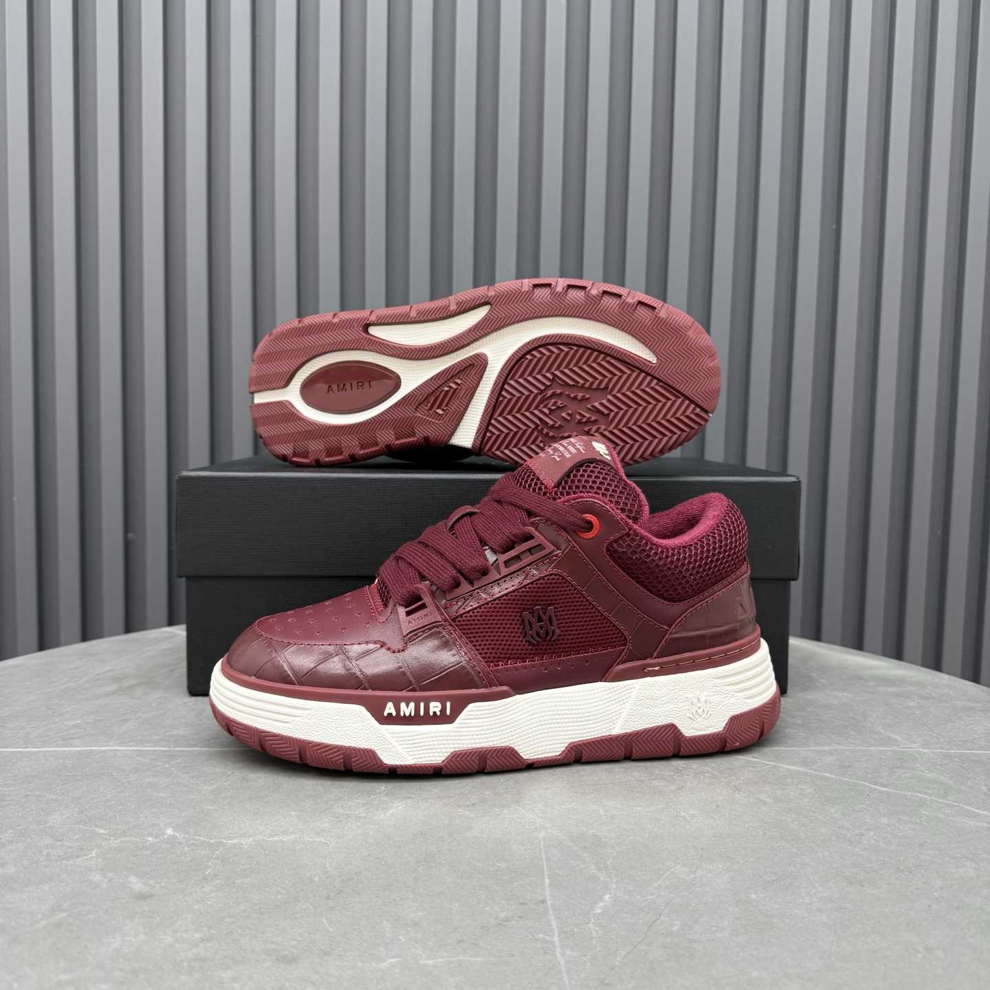 Amiri Croc Debossed Ma-1 - FashionPlug