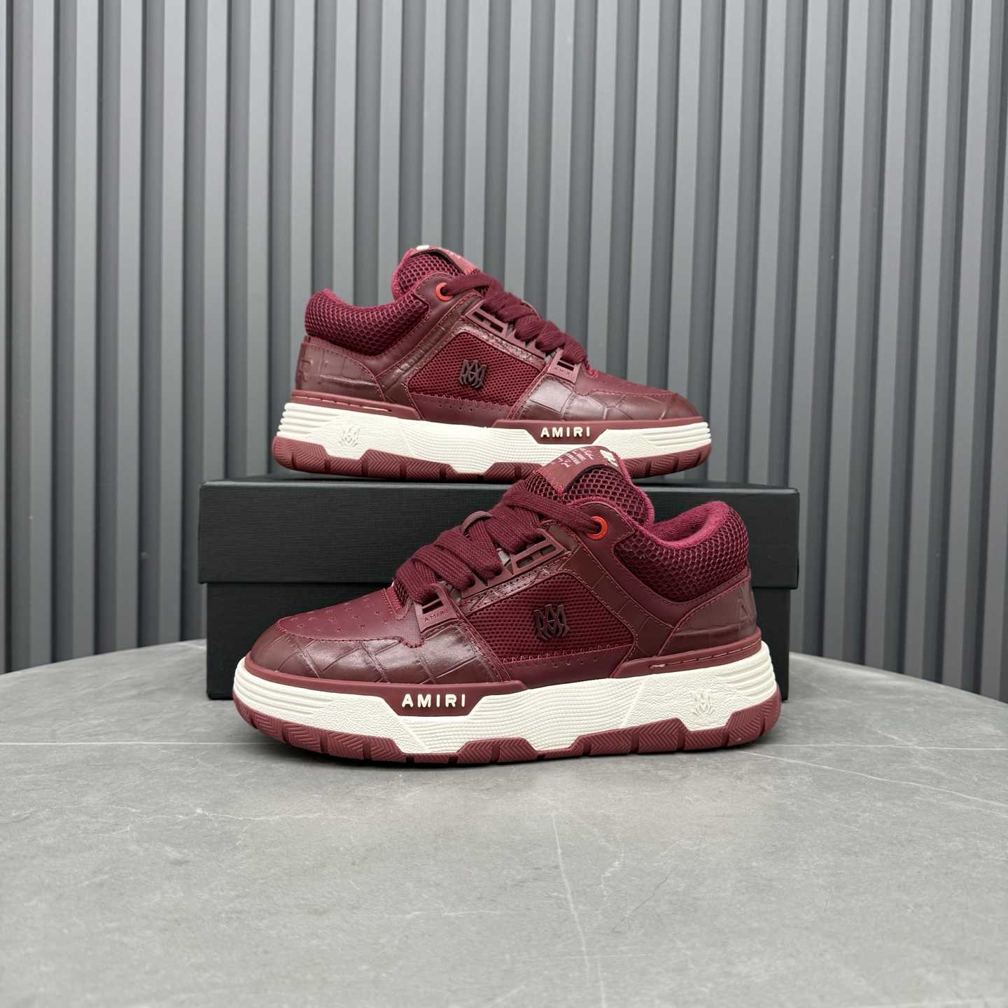 Amiri Croc Debossed Ma-1 - FashionPlug