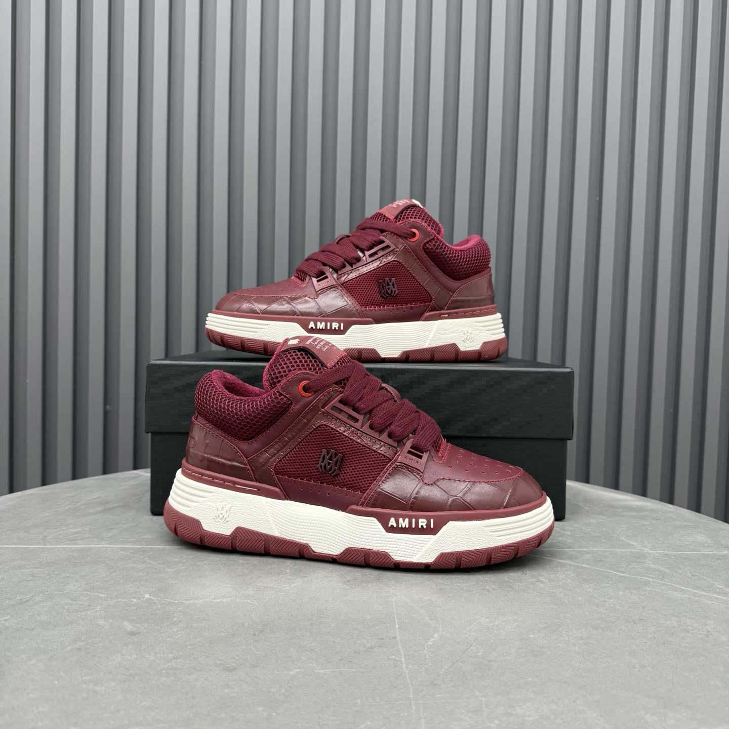 Amiri Croc Debossed Ma-1 - FashionPlug