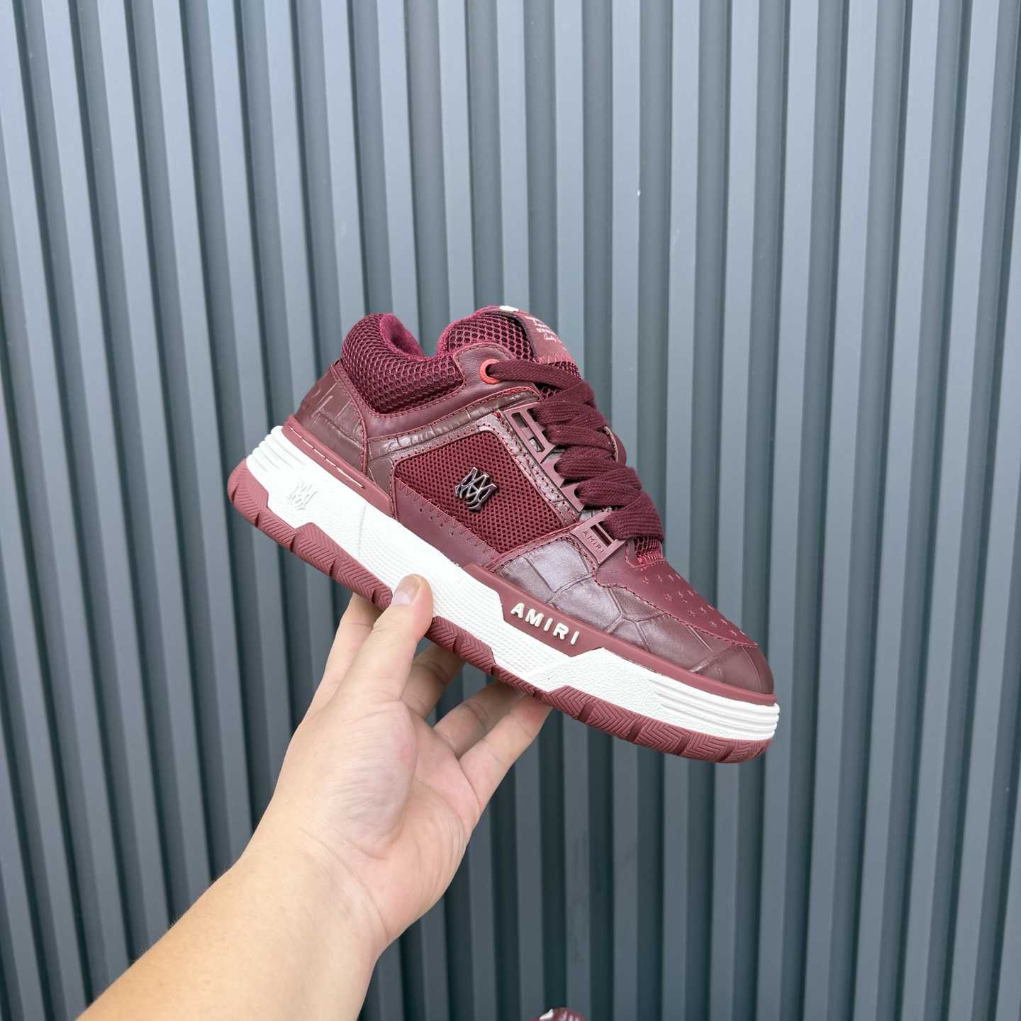 Amiri Croc Debossed Ma-1 - FashionPlug