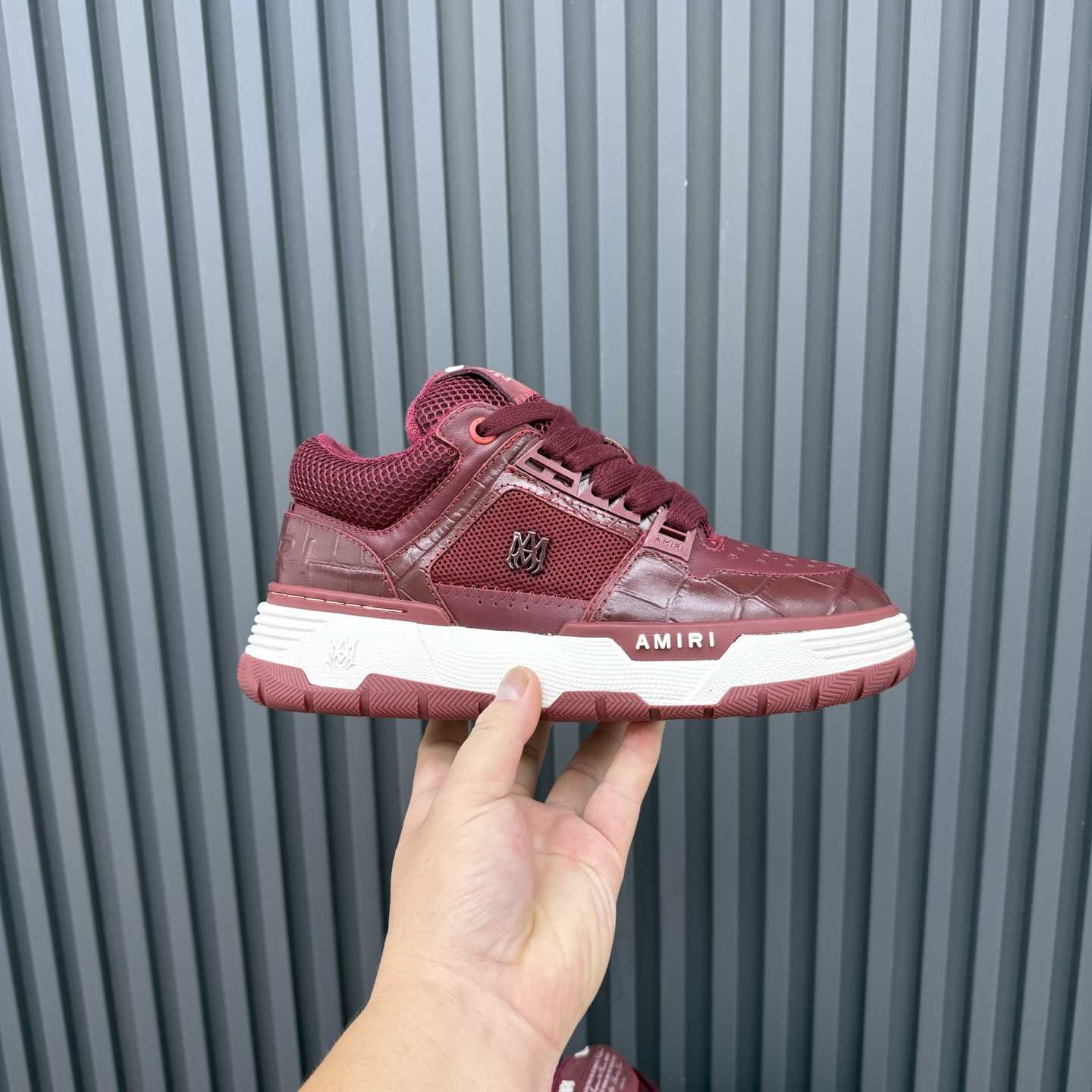 Amiri Croc Debossed Ma-1 - FashionPlug