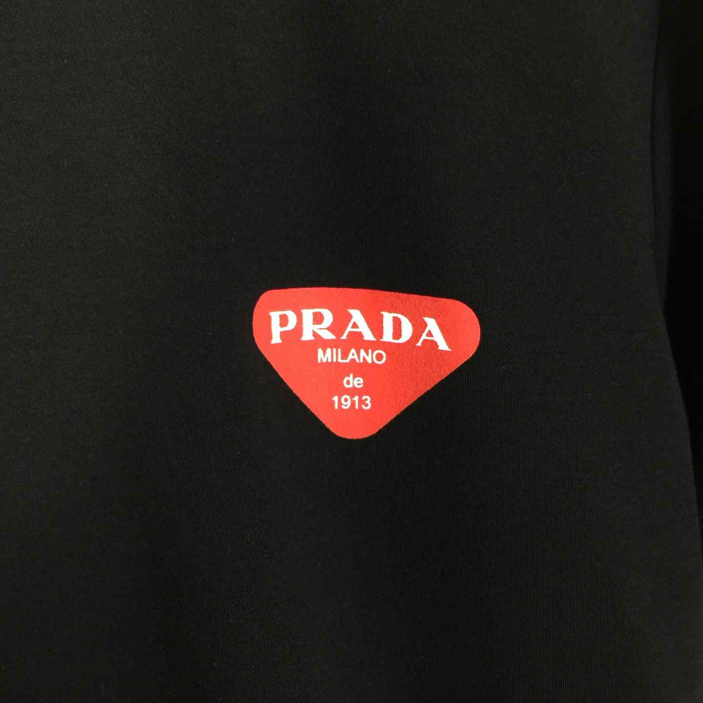 Prada Logo Cotton Tee - FashionPlug