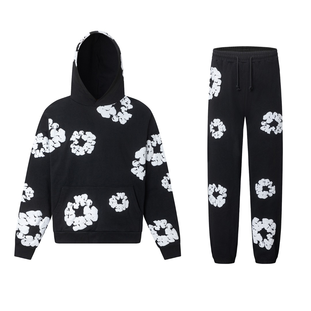 Denim Tears Cotton Hoodie And Sweatpant - FashionPlug