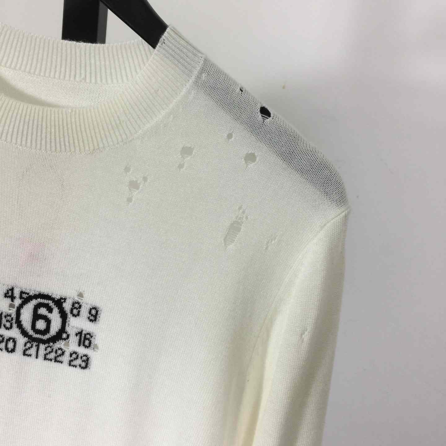 MM6 Maison Margiela Numbers-motif Sweater - FashionPlug