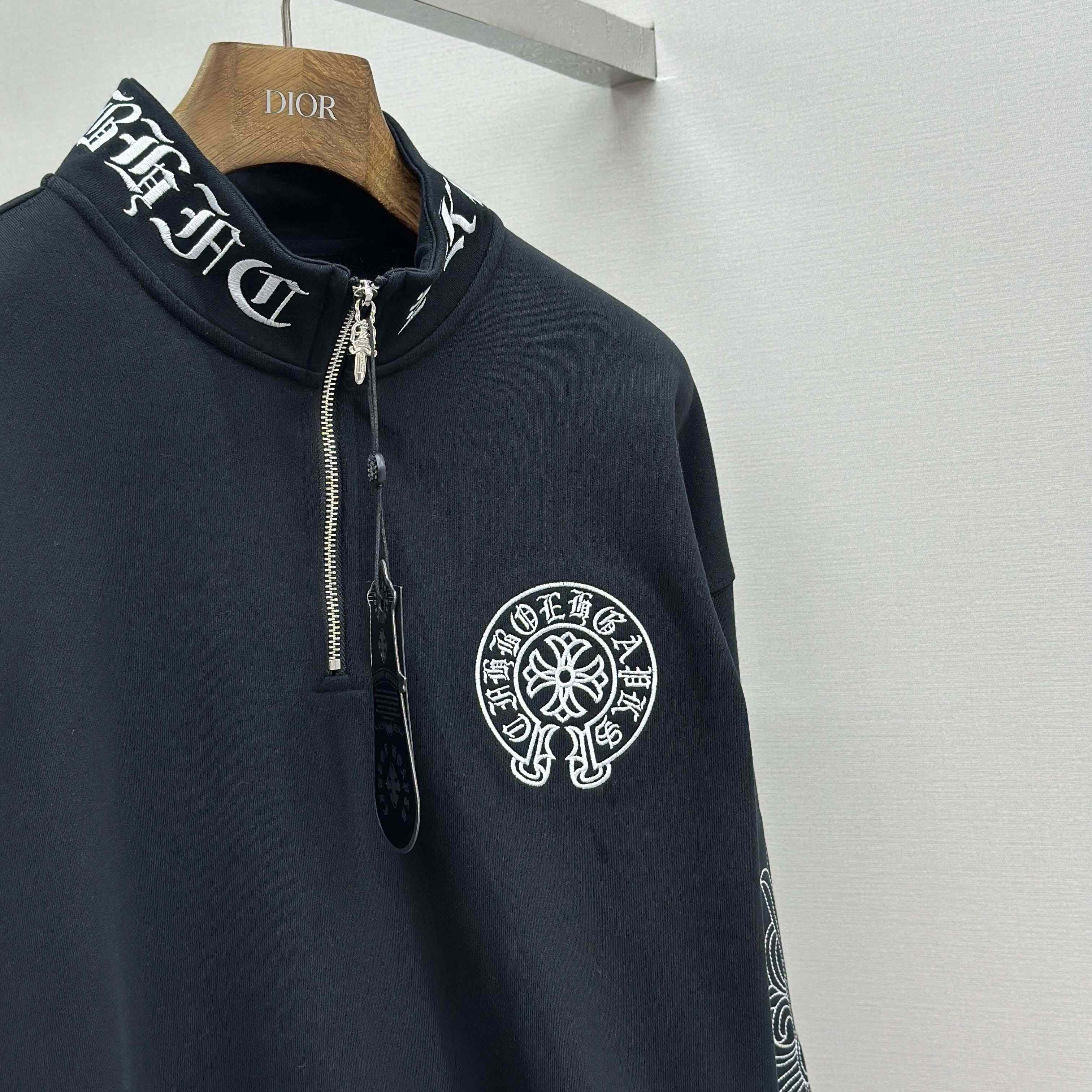 Chrome Hearts Half-zip Sweatshirt - FashionPlug