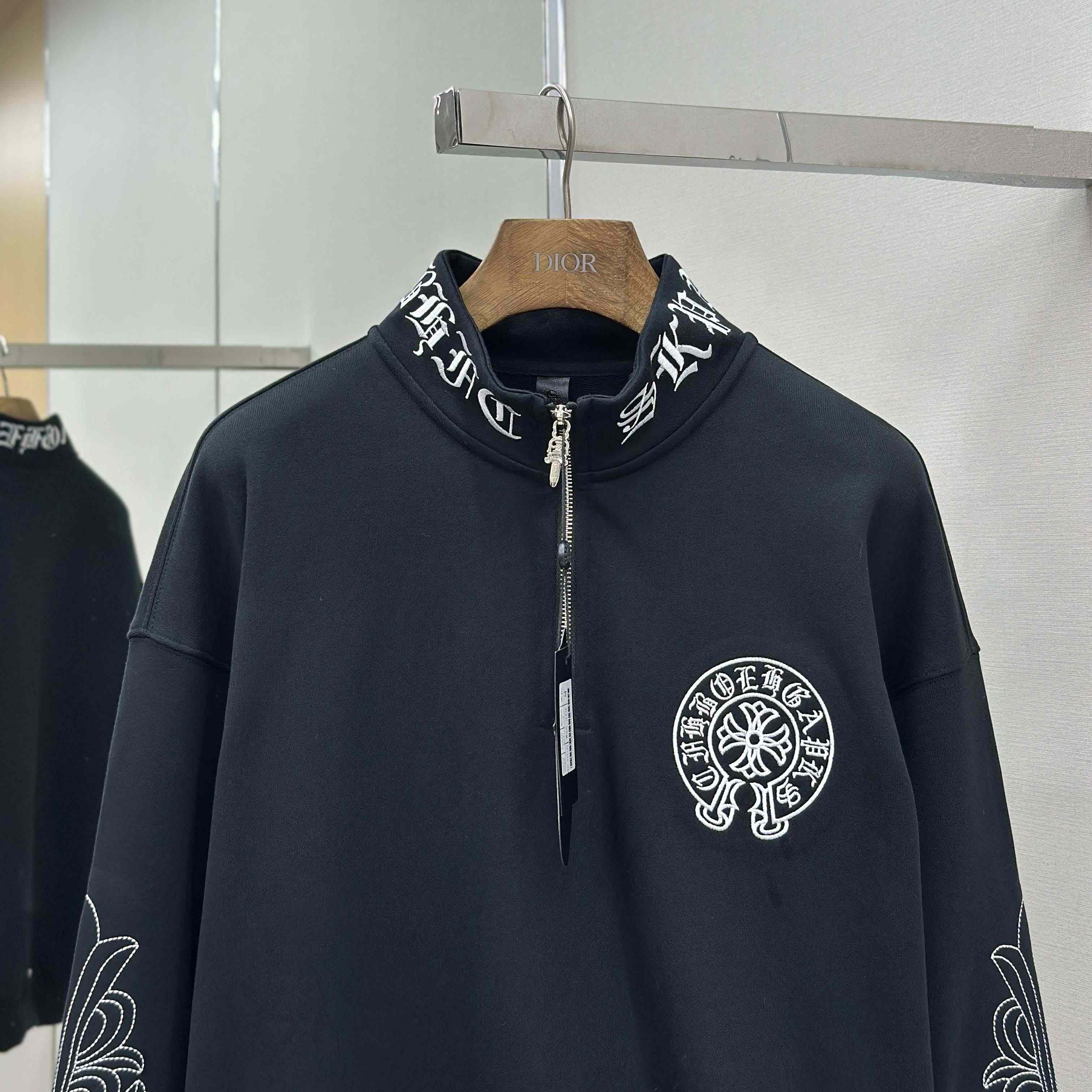 Chrome Hearts Half-zip Sweatshirt - FashionPlug