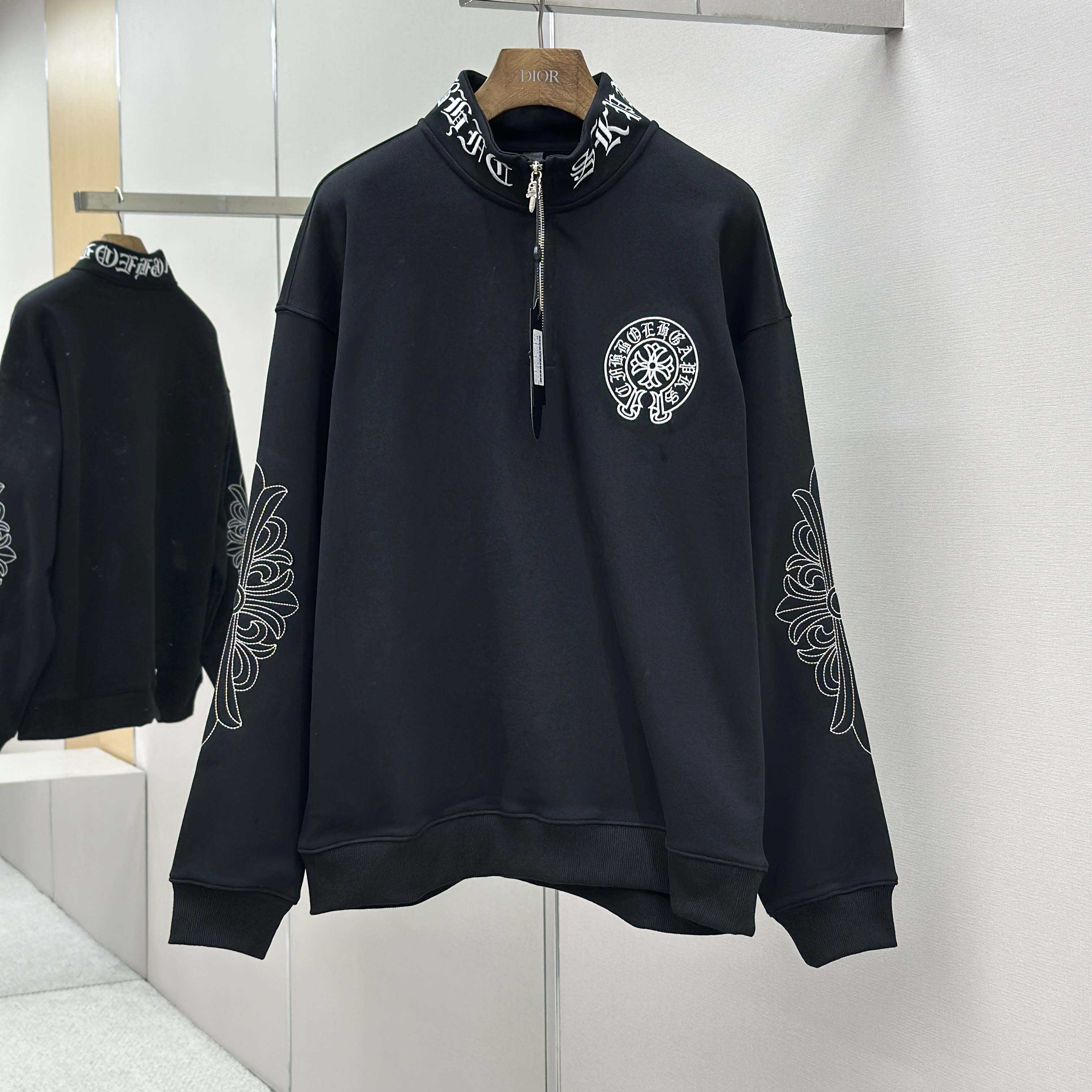 Chrome Hearts Half-zip Sweatshirt - FashionPlug