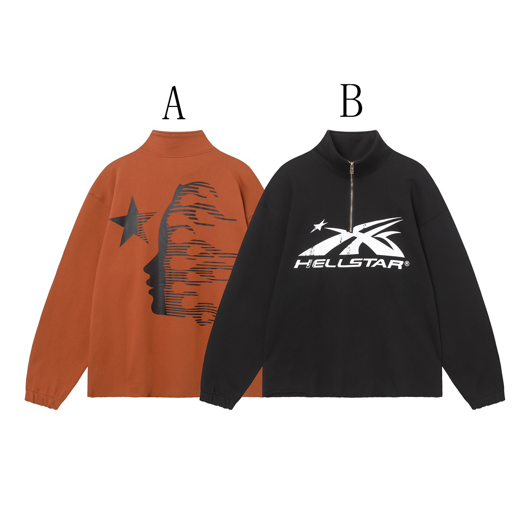 Hellstar Half Zip Sweatshirt - FashionPlug