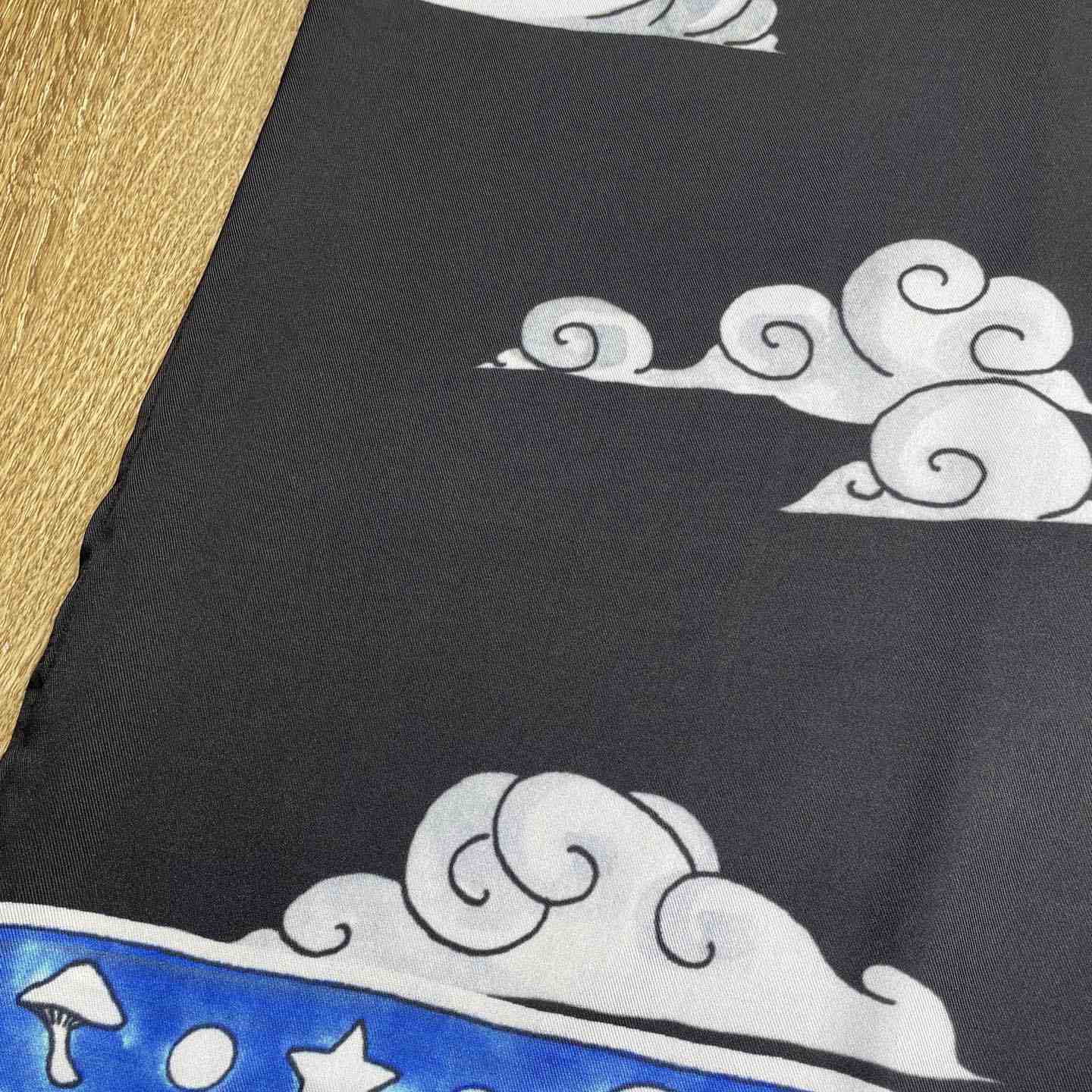 Casablanca The Four Elements Long Sleeve Silk Shirt   CA3546 - FashionPlug