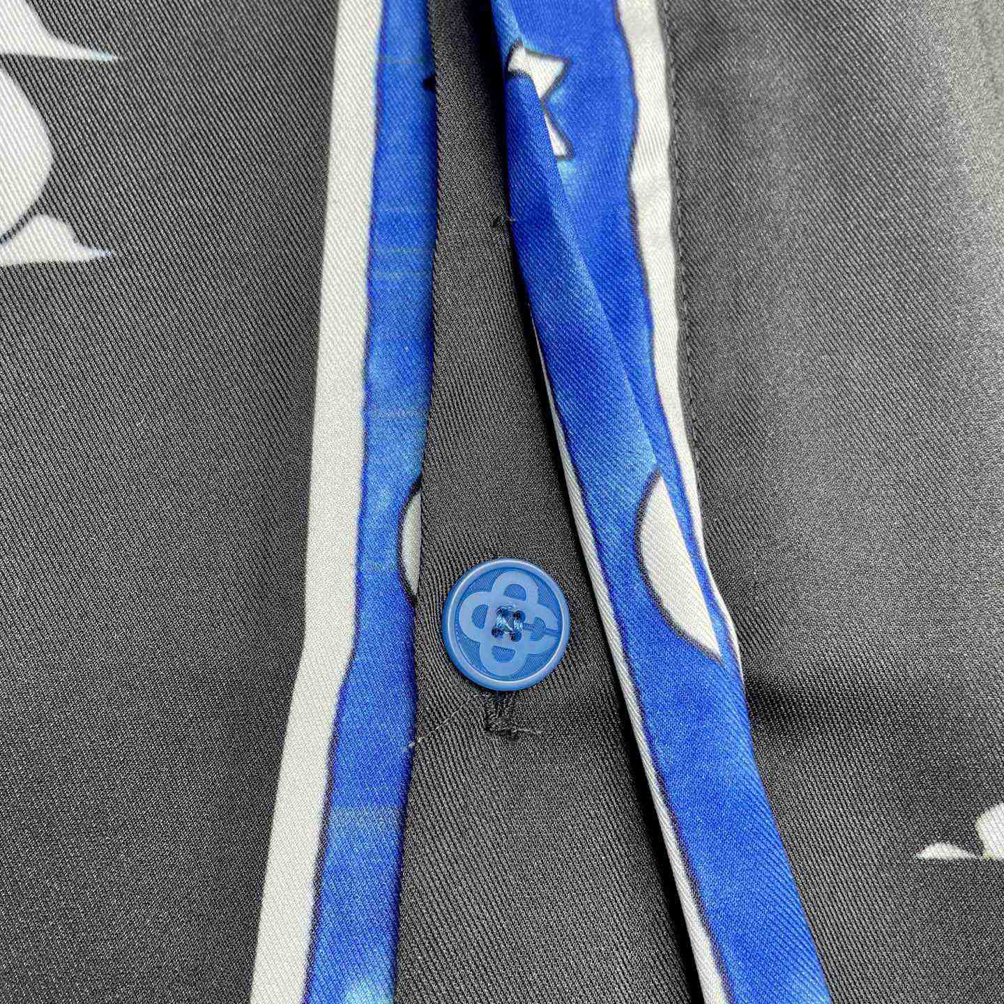 Casablanca The Four Elements Long Sleeve Silk Shirt   CA3546 - FashionPlug