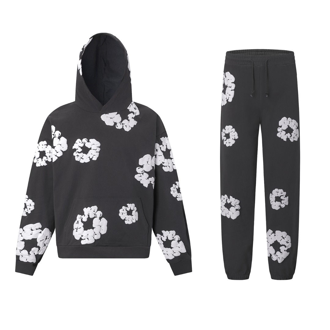 Denim Tears Cotton Hoodie And Sweatpant - FashionPlug