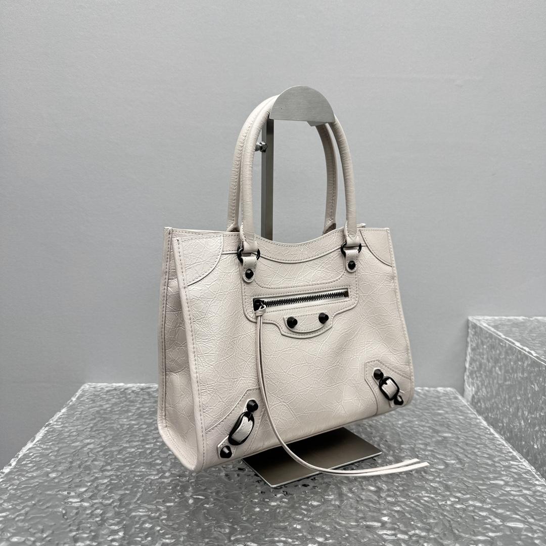 Balenciaga Le City Tote Bag Mini In Almond  - FashionPlug