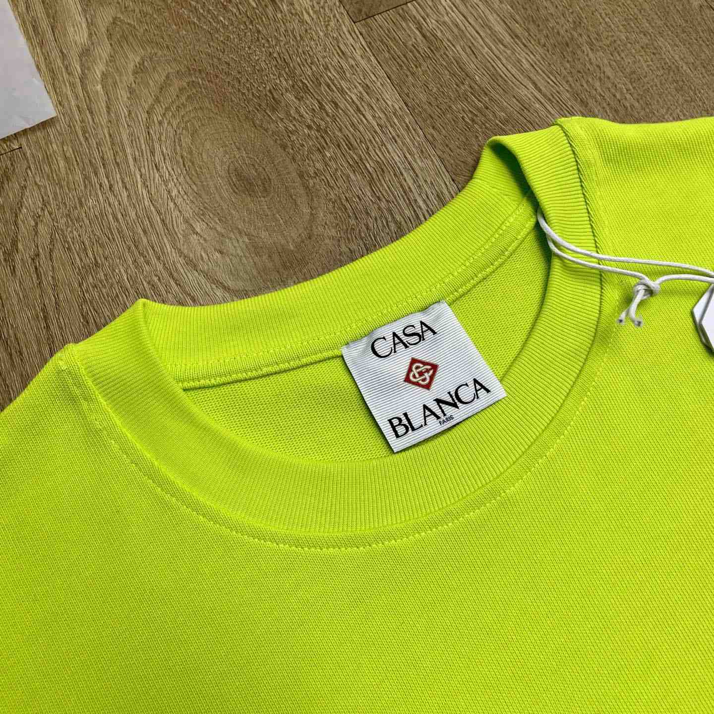 Casablanca Logo-patch Cotton T-shirt   C1079 - FashionPlug