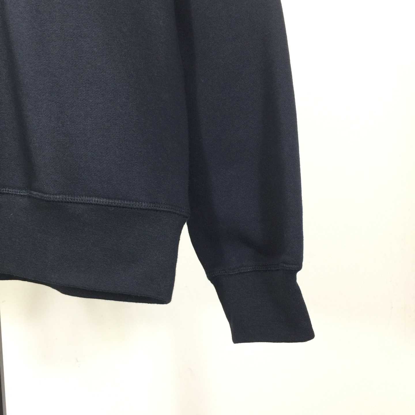 Ralph Lauren navy-blue Cotton-blend Crewneck - FashionPlug