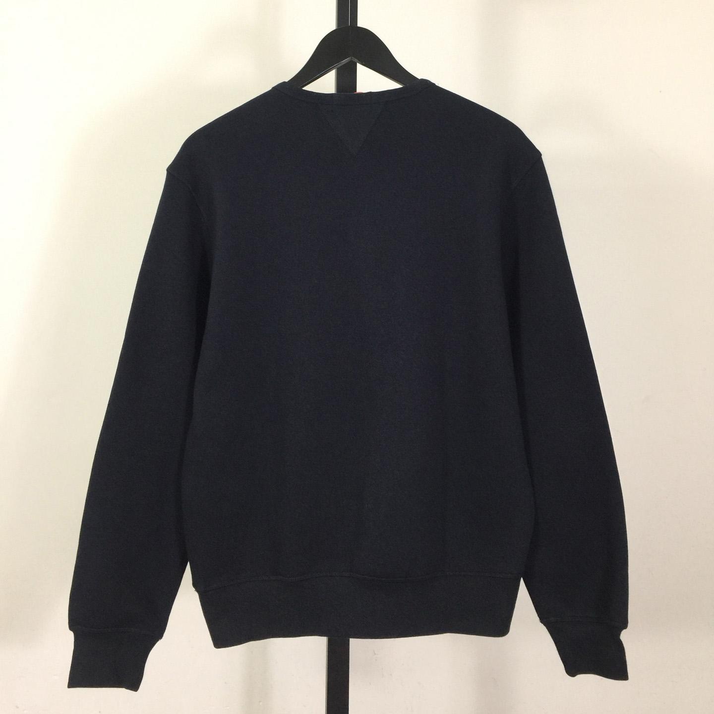 Ralph Lauren navy-blue Cotton-blend Crewneck - FashionPlug