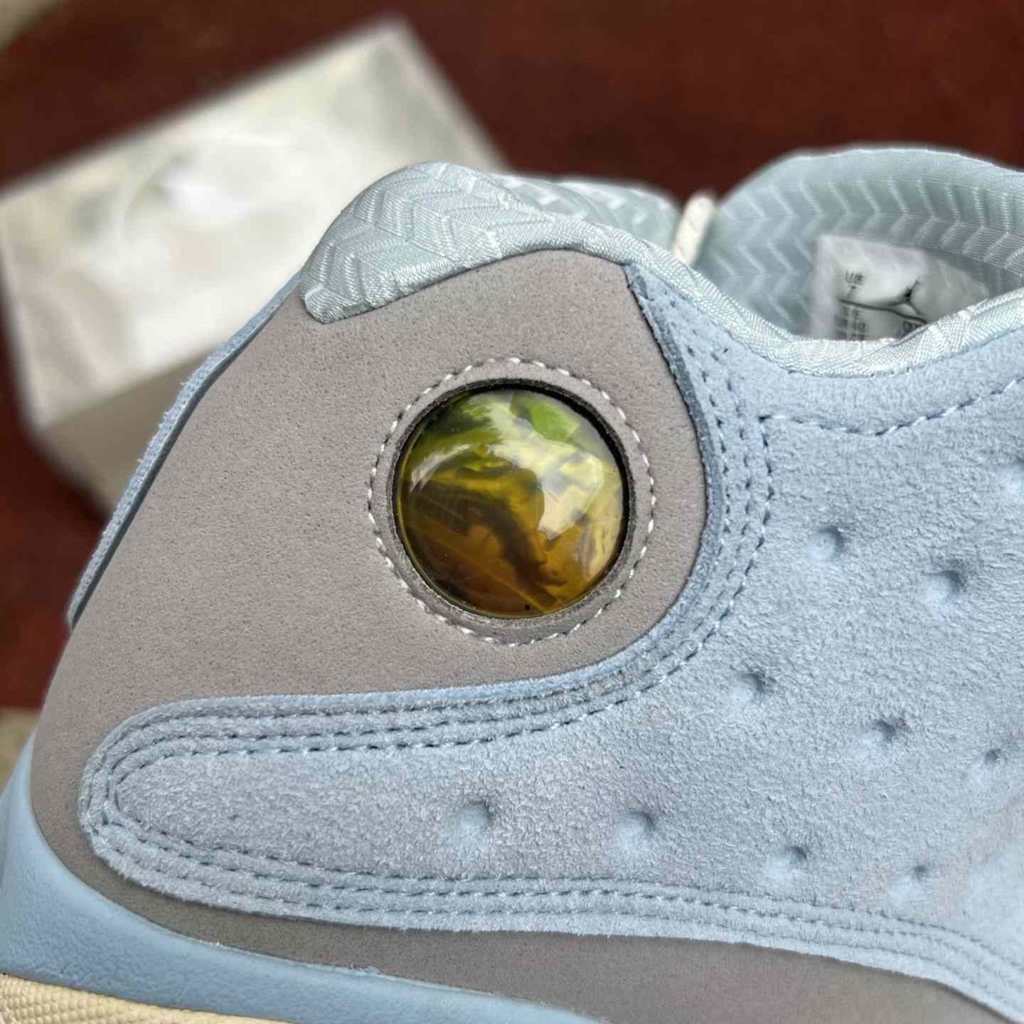 SoleFly x Air Jordan 13 “White/Light Blue” High-Top Lifestyle Sneakers DX5763-100 - FashionPlug