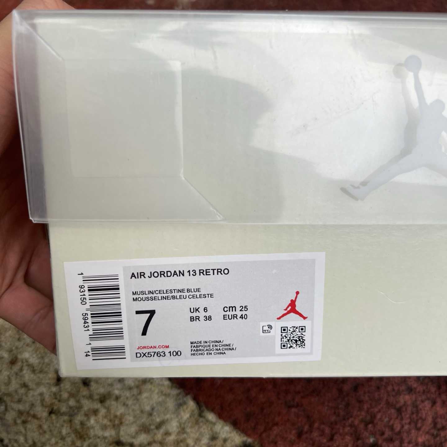 SoleFly x Air Jordan 13 “White/Light Blue” High-Top Lifestyle Sneakers DX5763-100 - FashionPlug