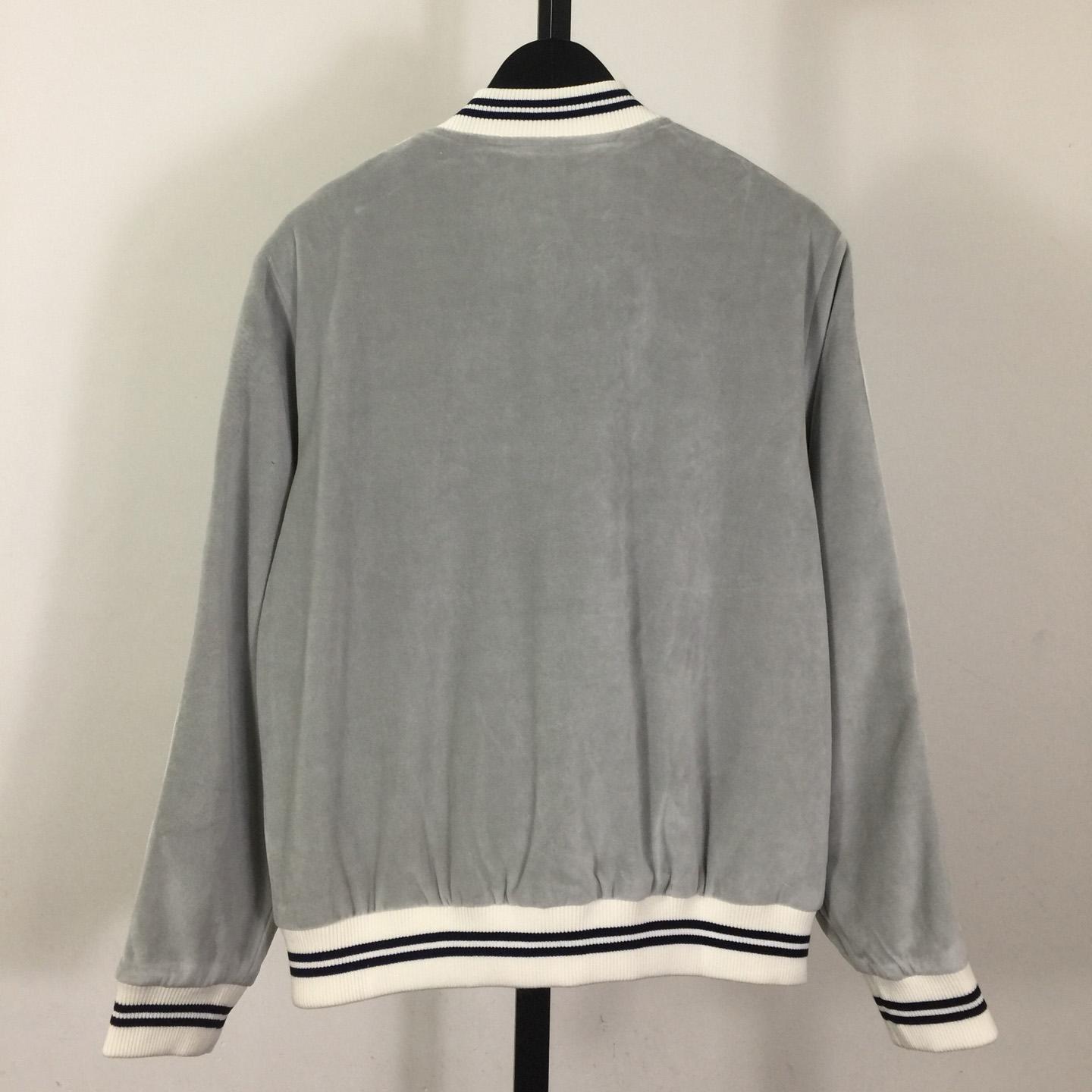 Celine Teddy Tracksuit Jacket In Velvet Jersey - FashionPlug