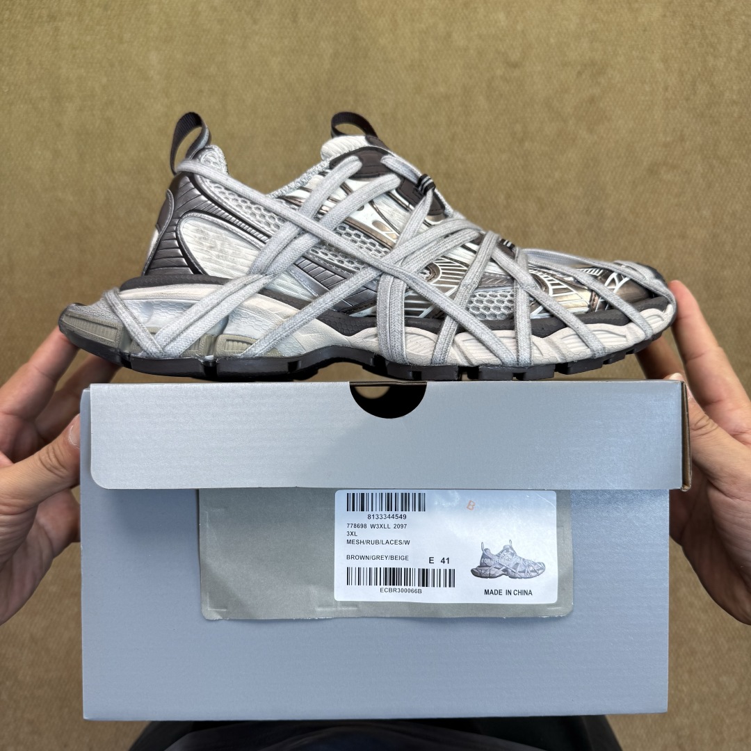 Balenciaga 3XL “Spider-Man” Lace-Up Sneaker – Grey  - FashionPlug