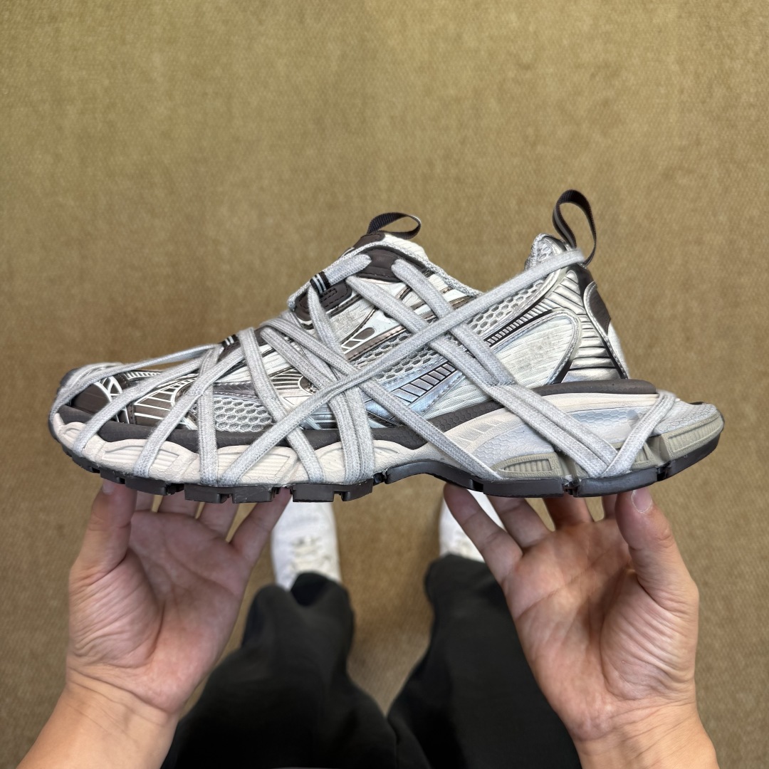 Balenciaga 3XL “Spider-Man” Lace-Up Sneaker – Grey  - FashionPlug