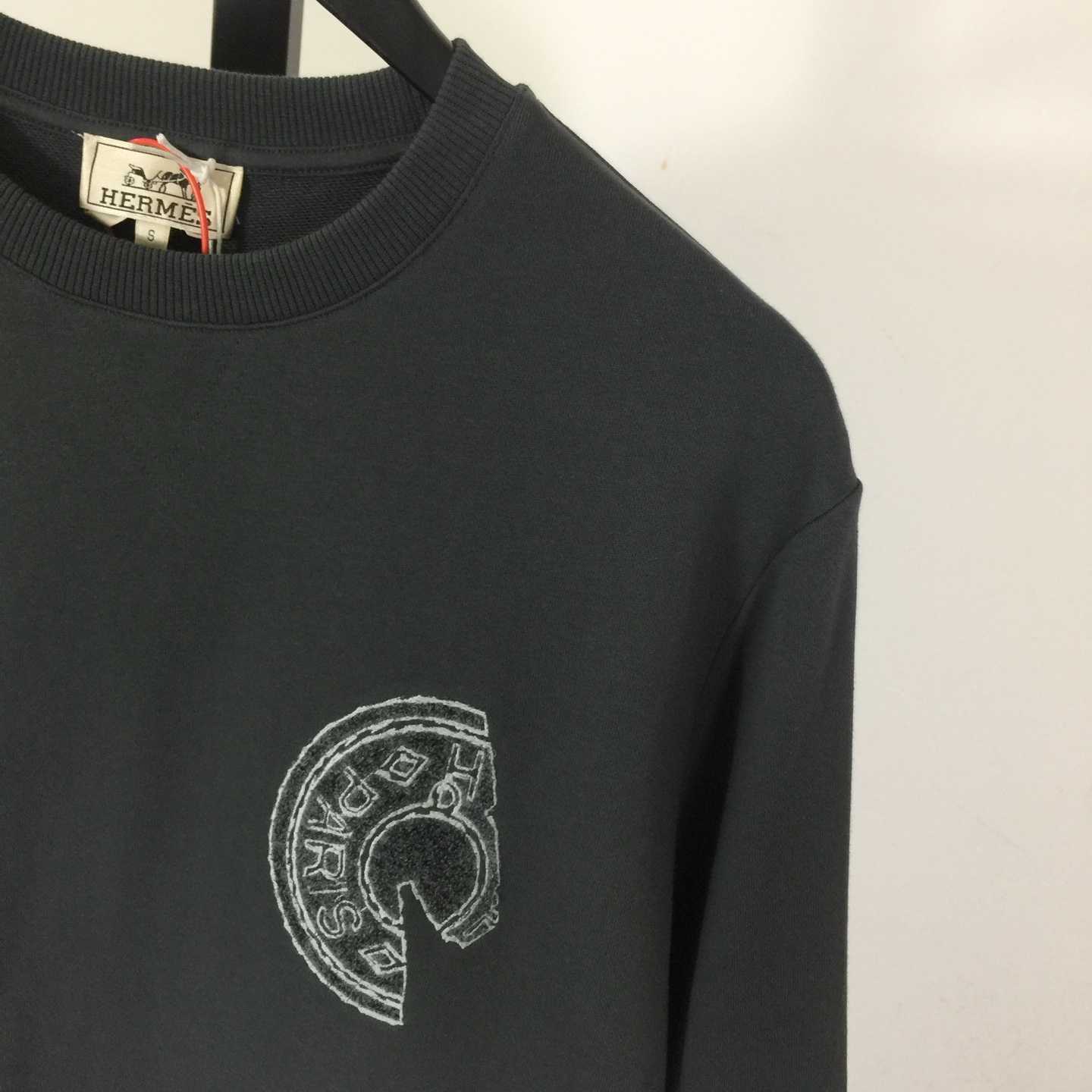 Hermes Crew-neck Embroidered Sweatshirt - FashionPlug