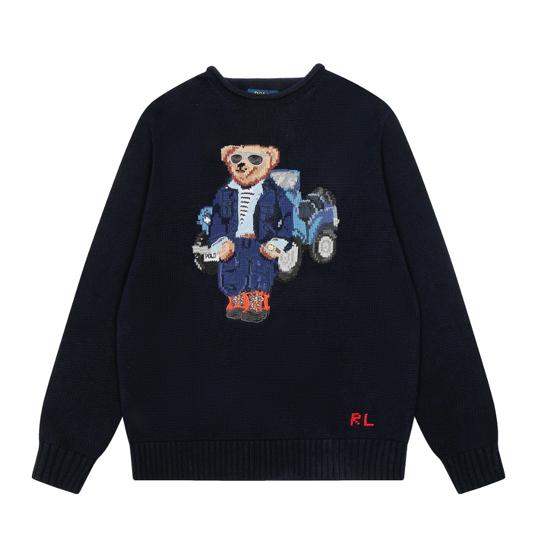 Ralph Lauren Polo Bear Cotton Sweater - FashionPlug