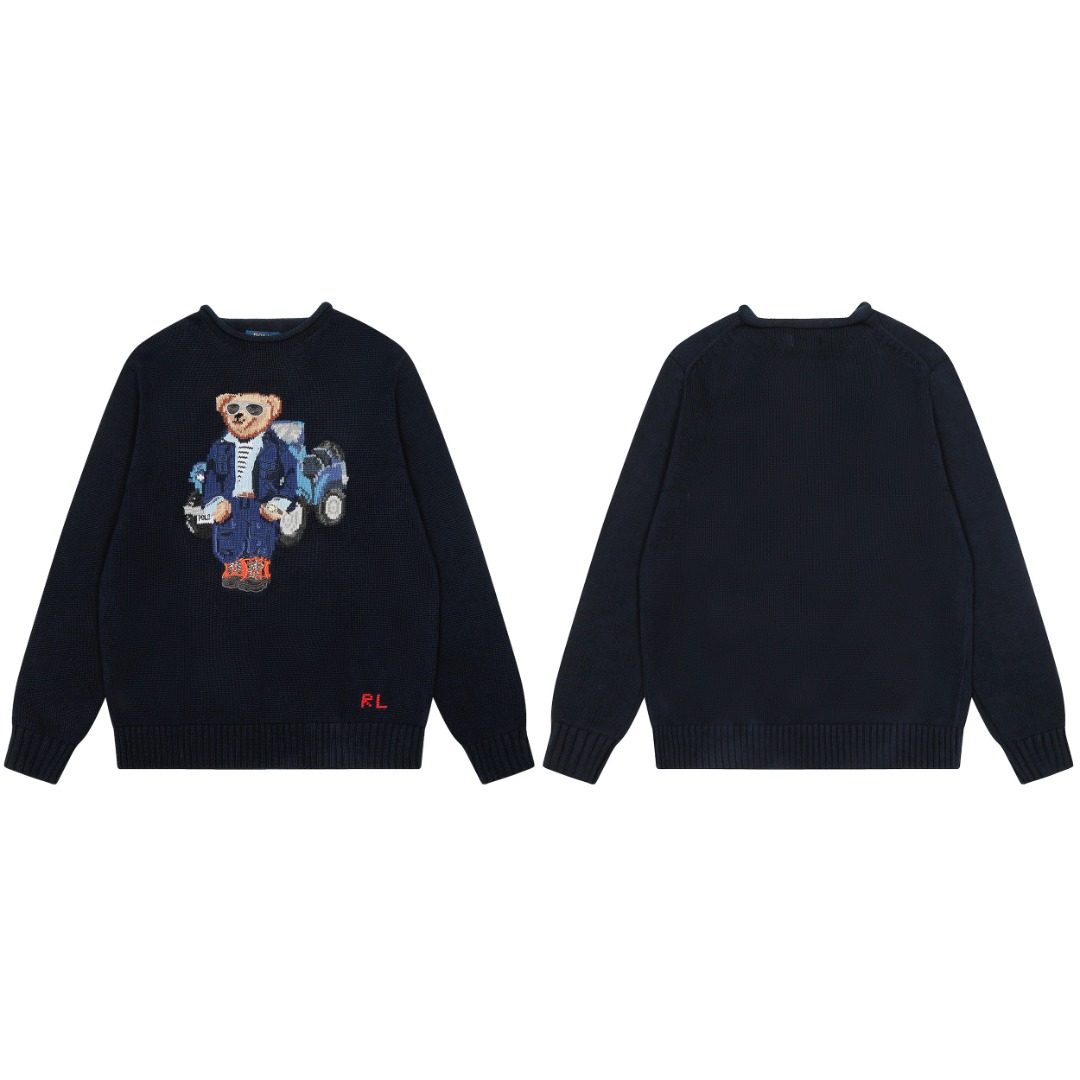 Ralph Lauren Polo Bear Cotton Sweater - FashionPlug