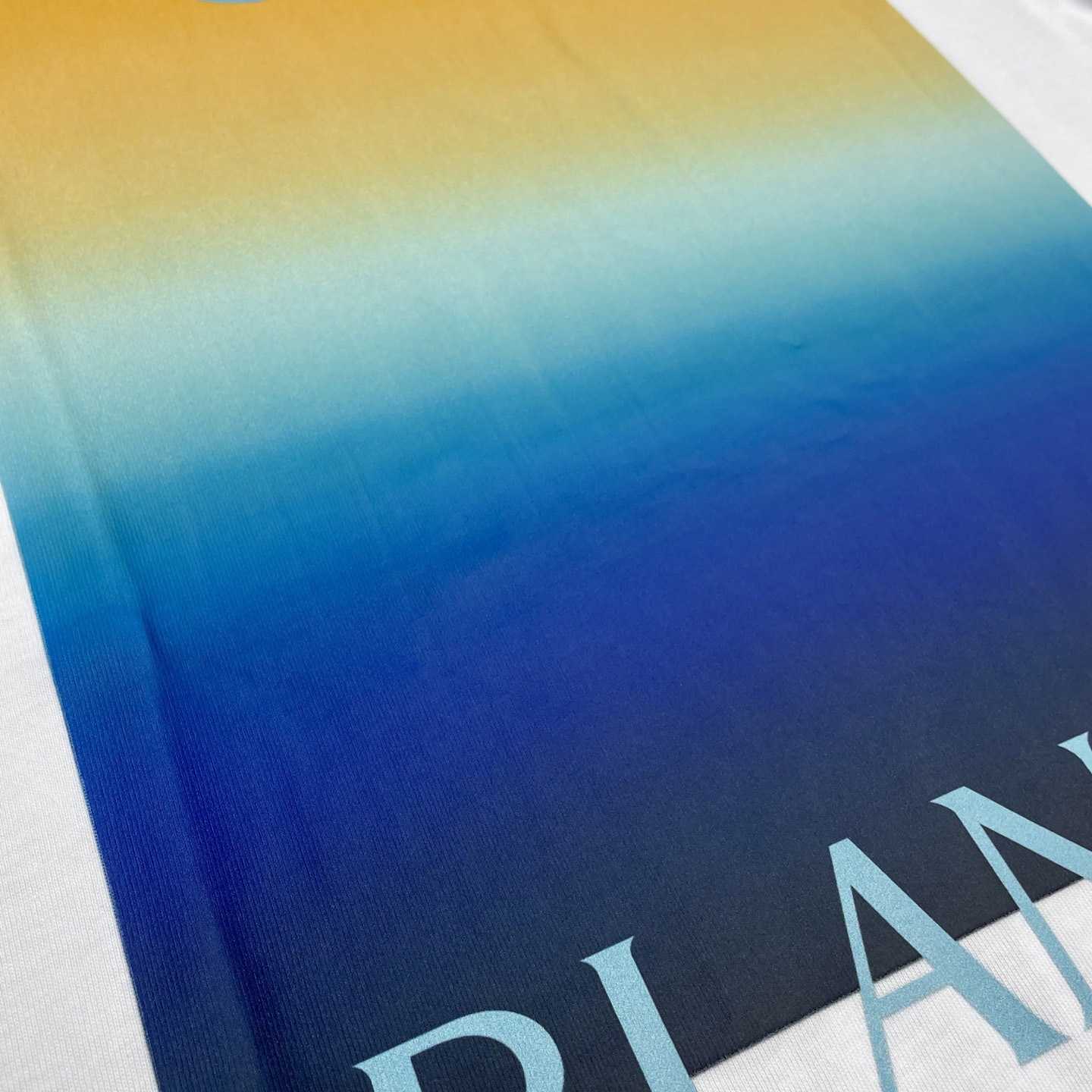 Casablanca Gradient Square Short Sleeve T-Shirt   C1102 - FashionPlug