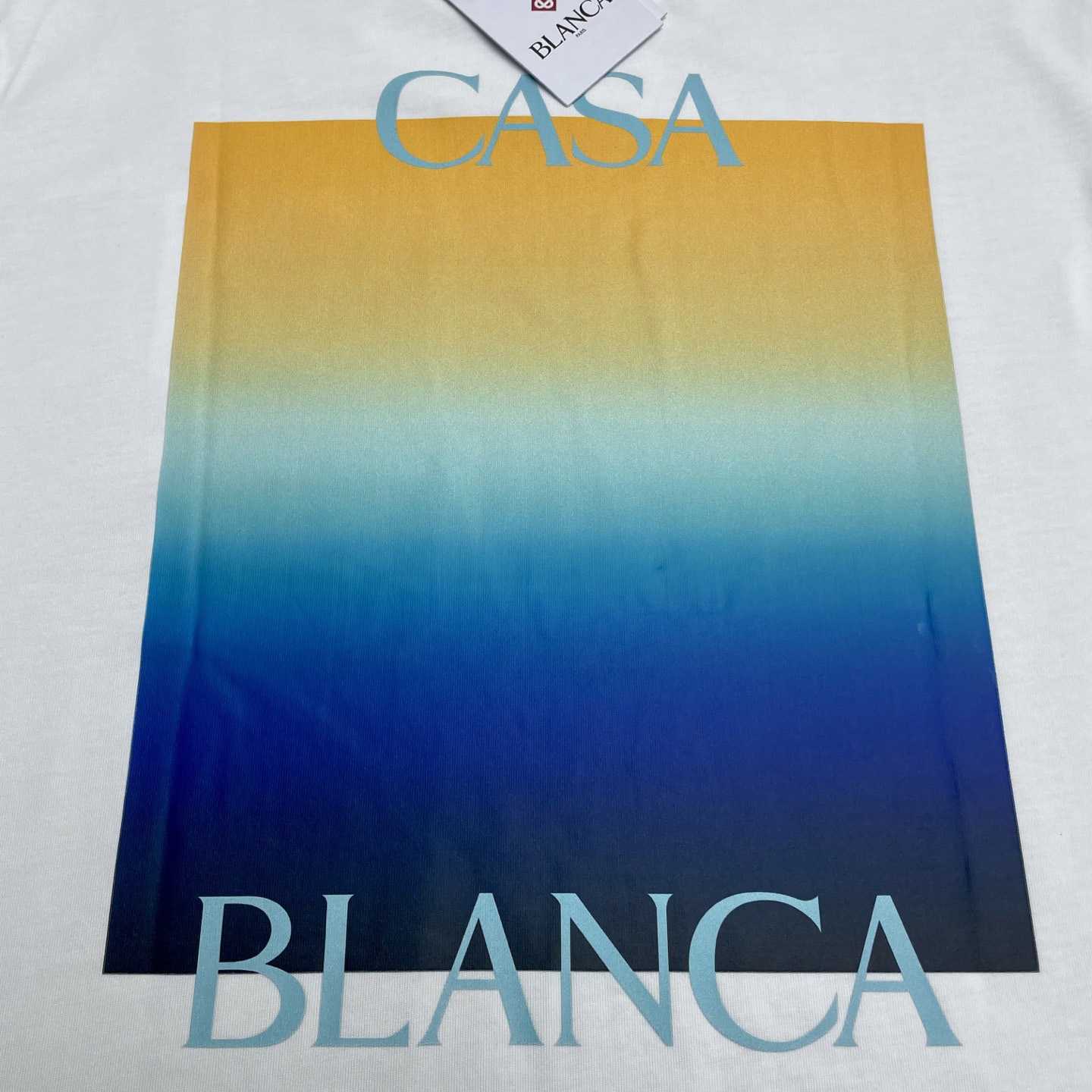 Casablanca Gradient Square Short Sleeve T-Shirt   C1102 - FashionPlug