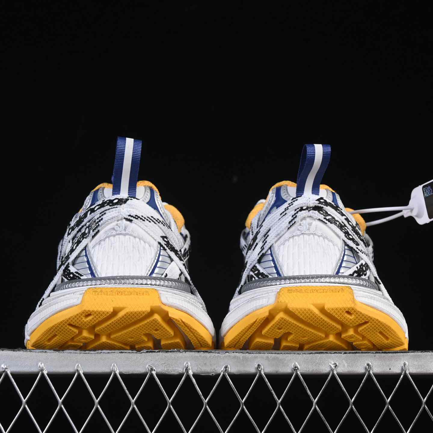  Balenciaga 3XL “White Yellow” Mesh Lace-Up Sneaker - FashionPlug