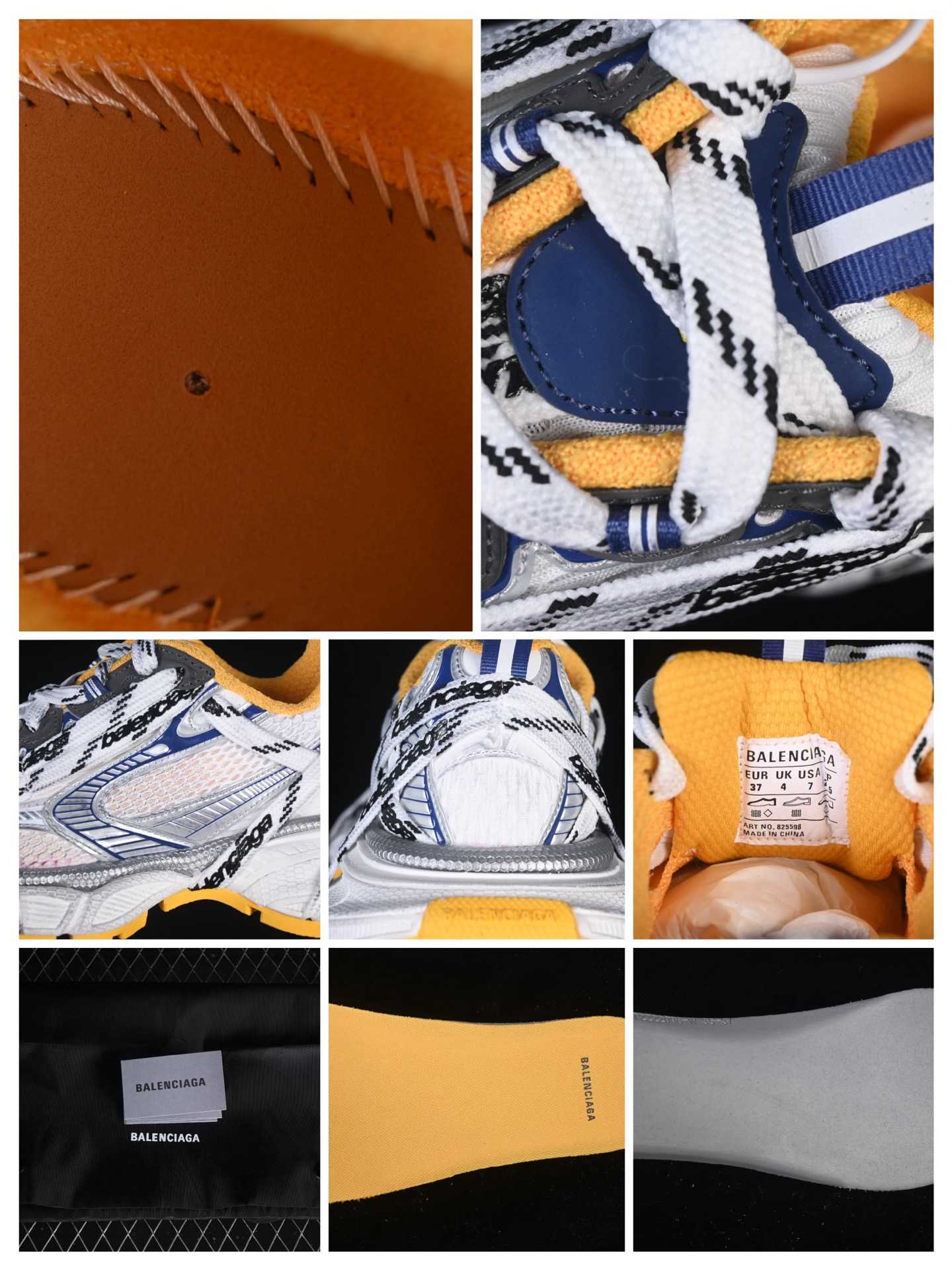  Balenciaga 3XL “White Yellow” Mesh Lace-Up Sneaker - FashionPlug