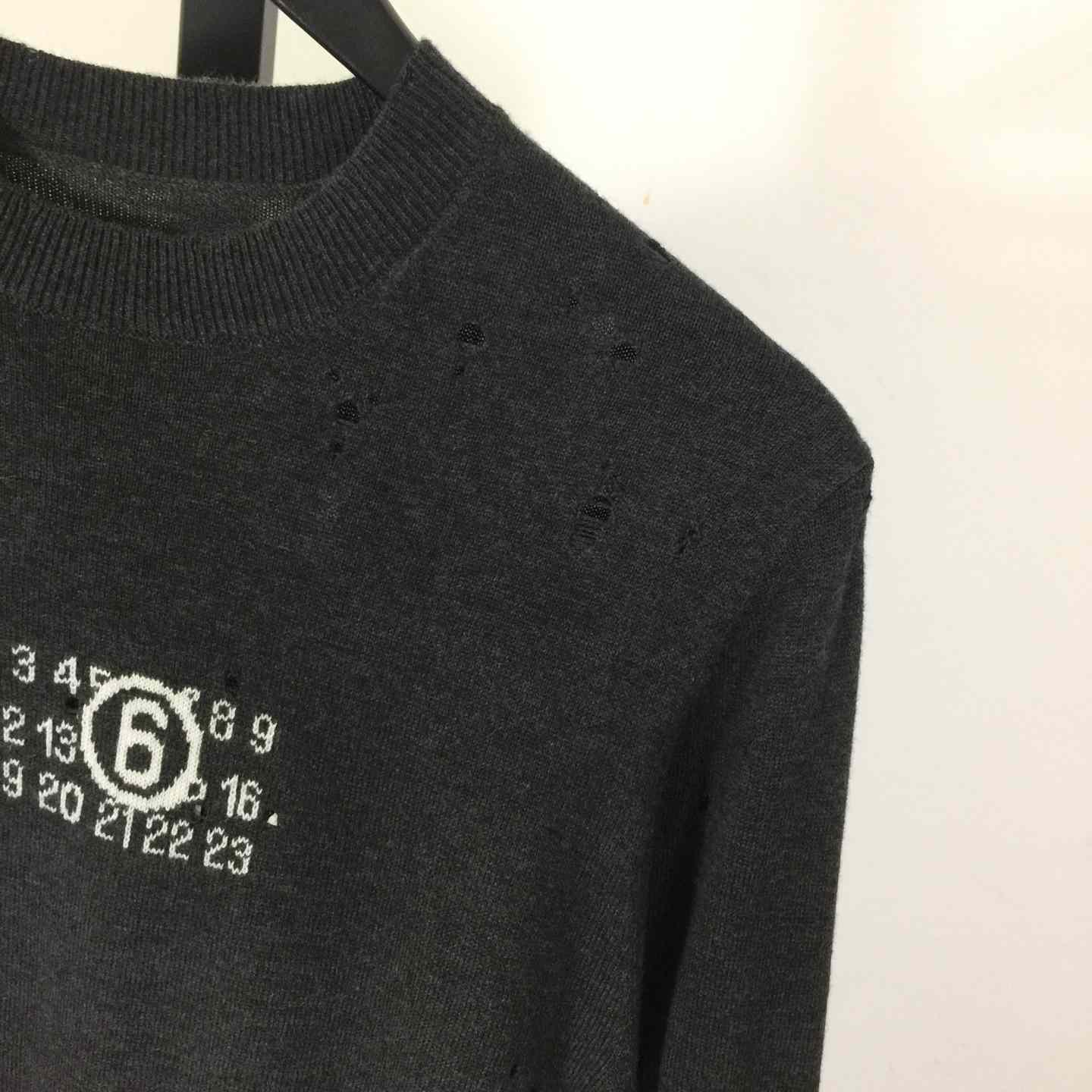 MM6 Maison Margiela Numbers-motif Sweater - FashionPlug