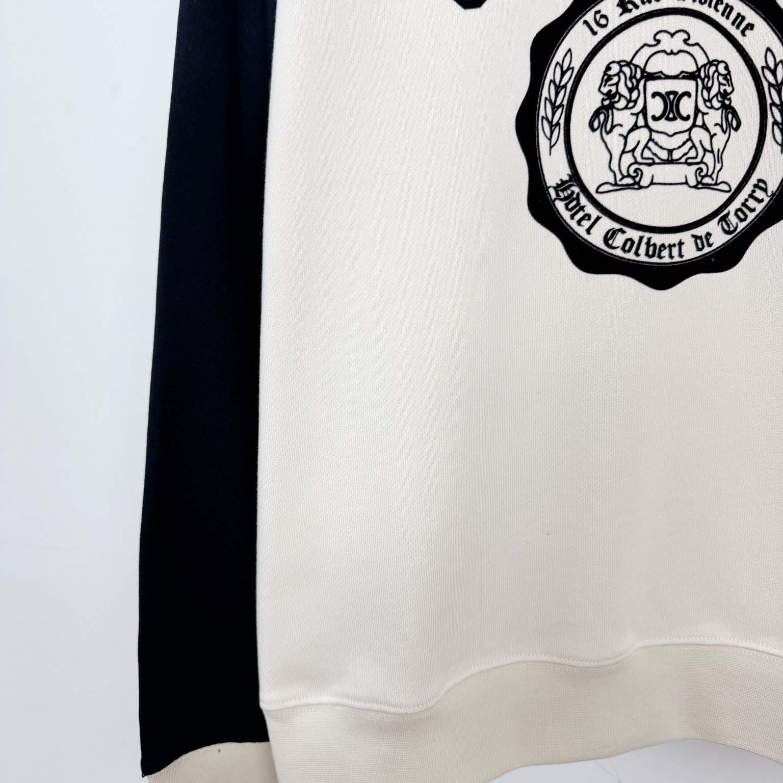 Celine Blason Loose Sweatshirt In Cotton Fleece - FashionPlug