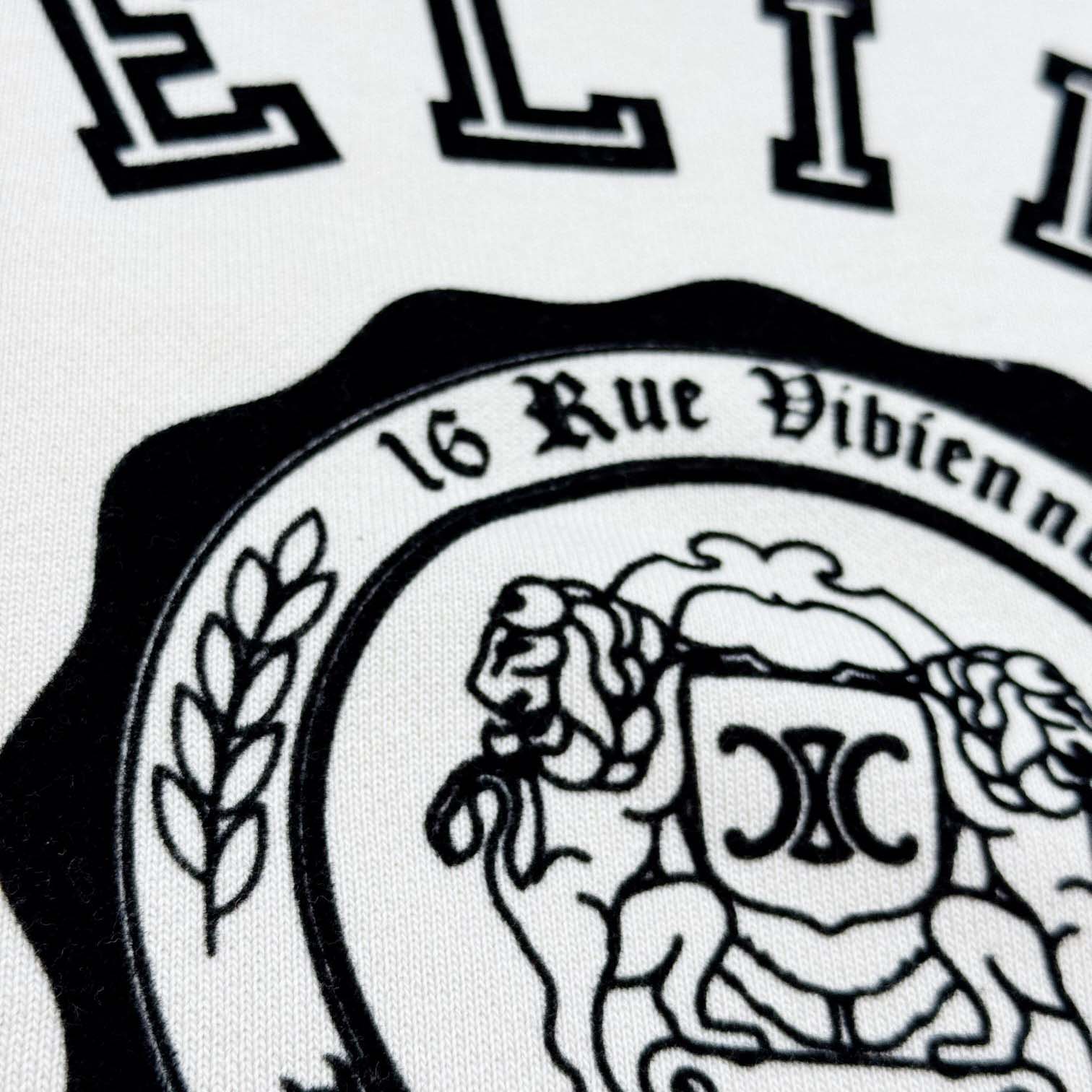 Celine Blason Loose Sweatshirt In Cotton Fleece - FashionPlug