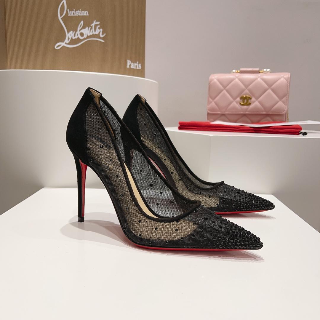 Christian Louboutin Degrastrass Red Carpet 100 mm Pumps - FashionPlug