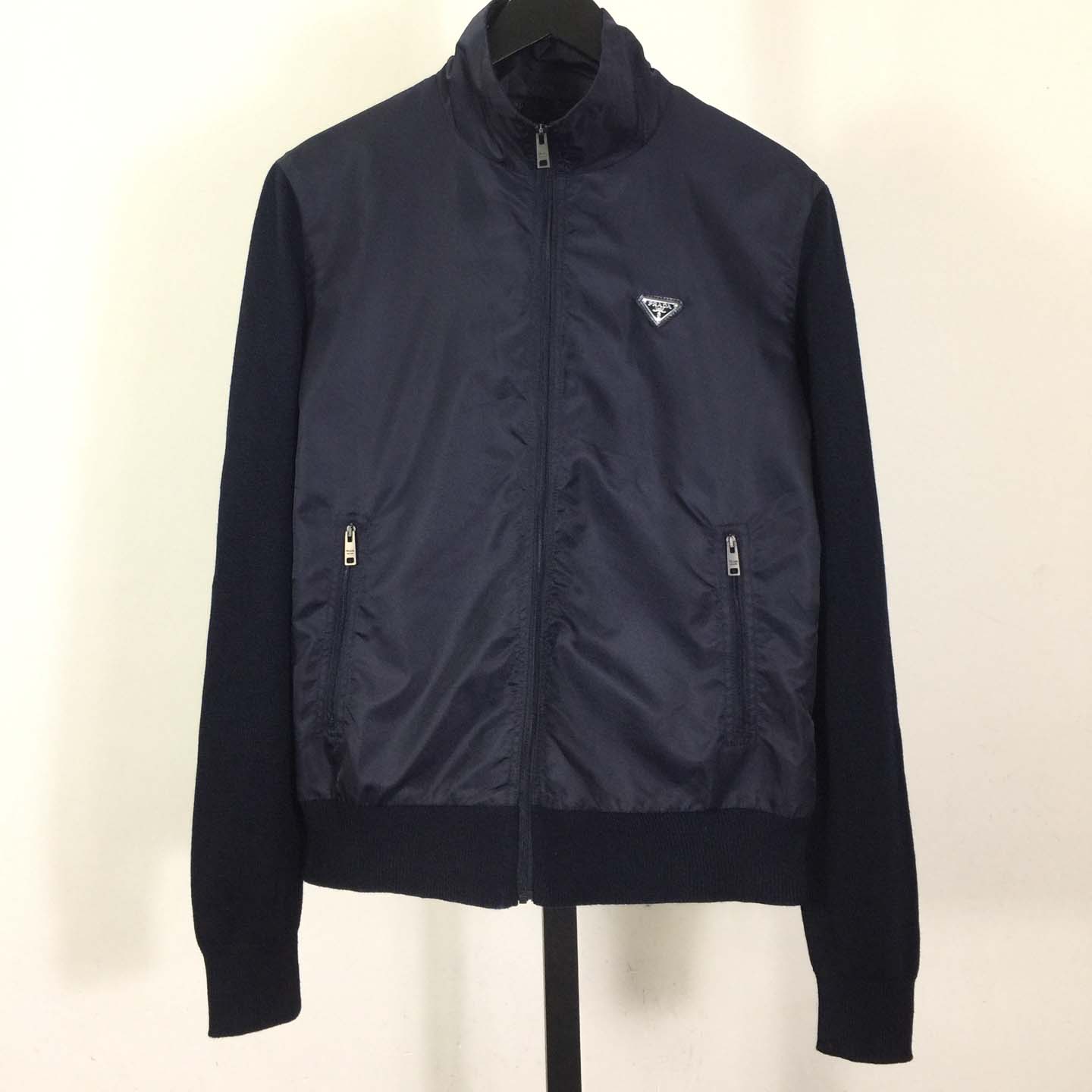 Prada Superfine Wool Zipper Cardigan - FashionPlug