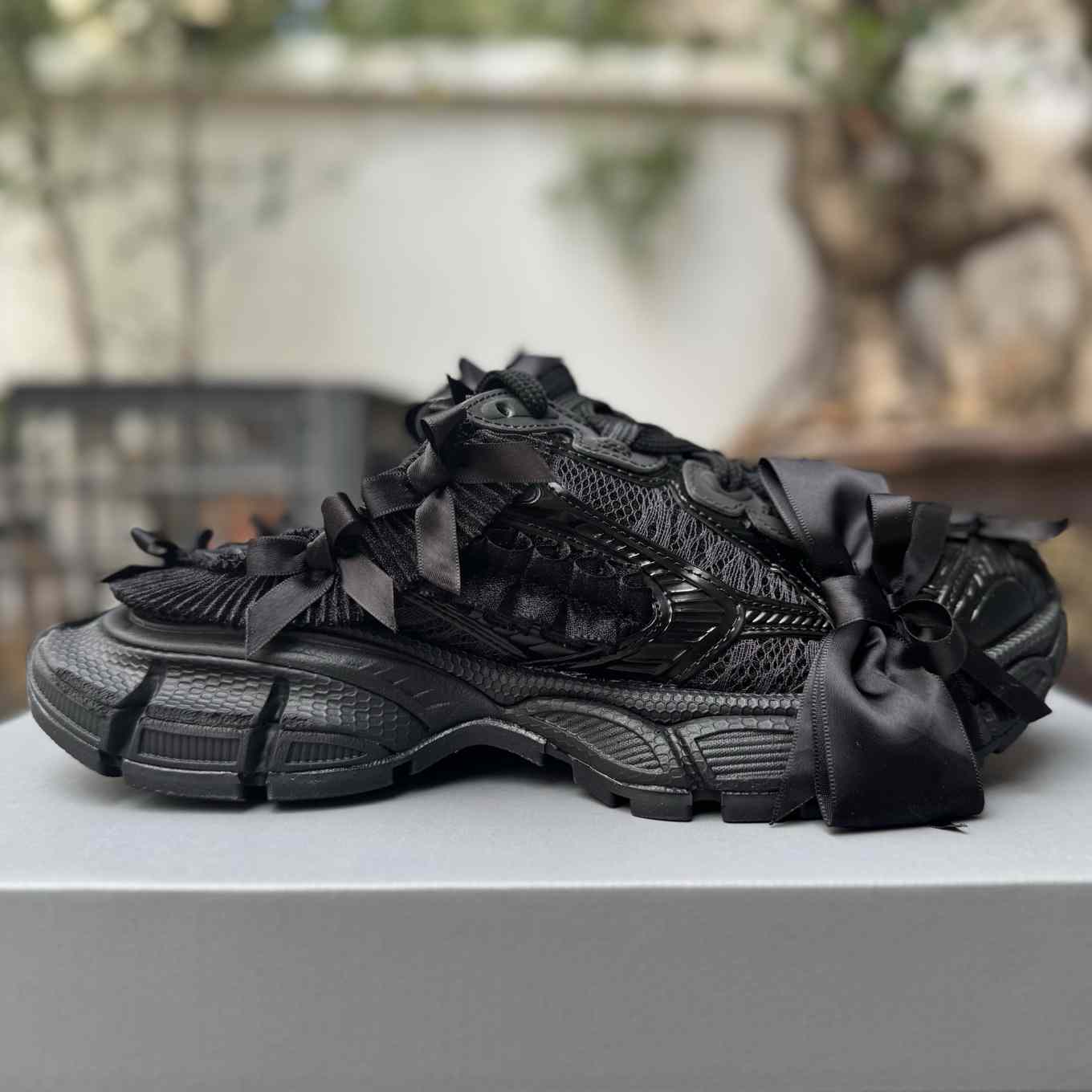 Balenciaga 3XL Mule “Black” Distressed Closed-Toe Half Slip-On Sneaker  - FashionPlug