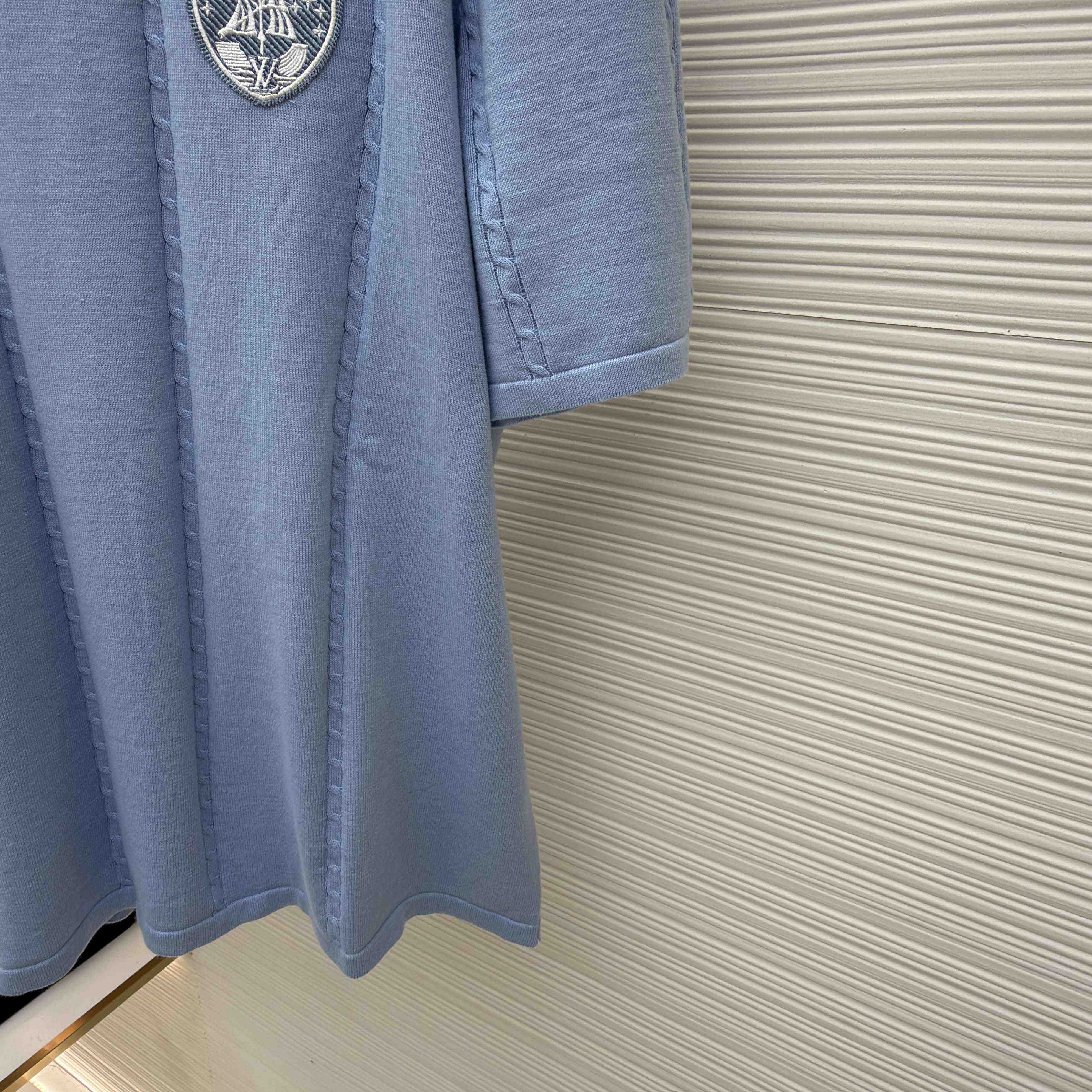 Louis Vuitton Silk-Cotton Short-Sleeved Crewneck   1AIJYL - FashionPlug