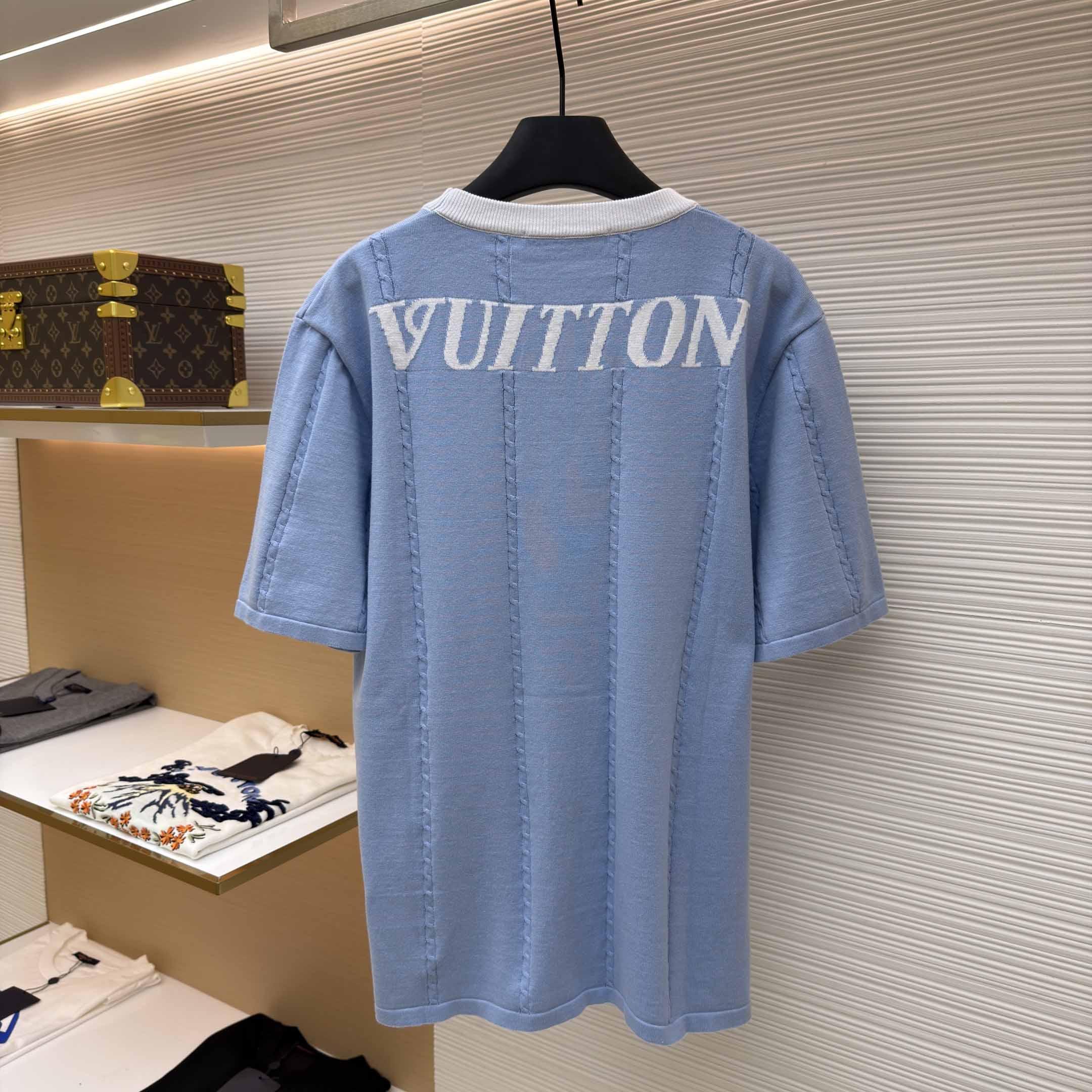 Louis Vuitton Silk-Cotton Short-Sleeved Crewneck   1AIJYL - FashionPlug