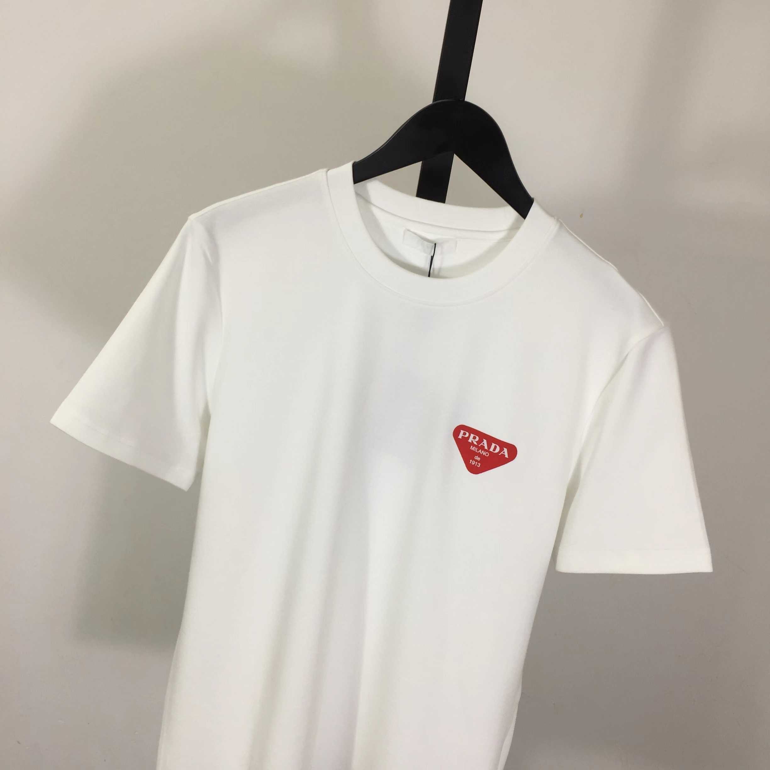 Prada Logo Cotton Tee - FashionPlug