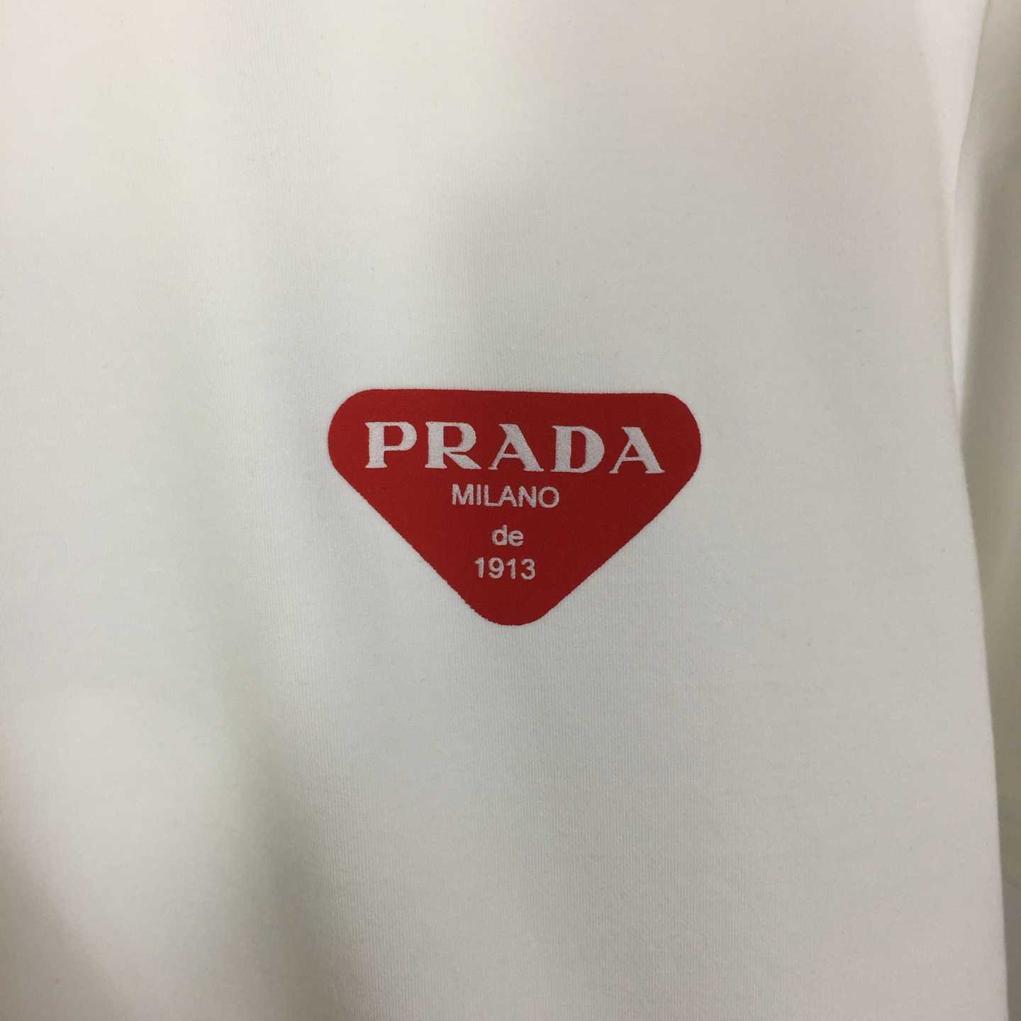 Prada Logo Cotton Tee - FashionPlug