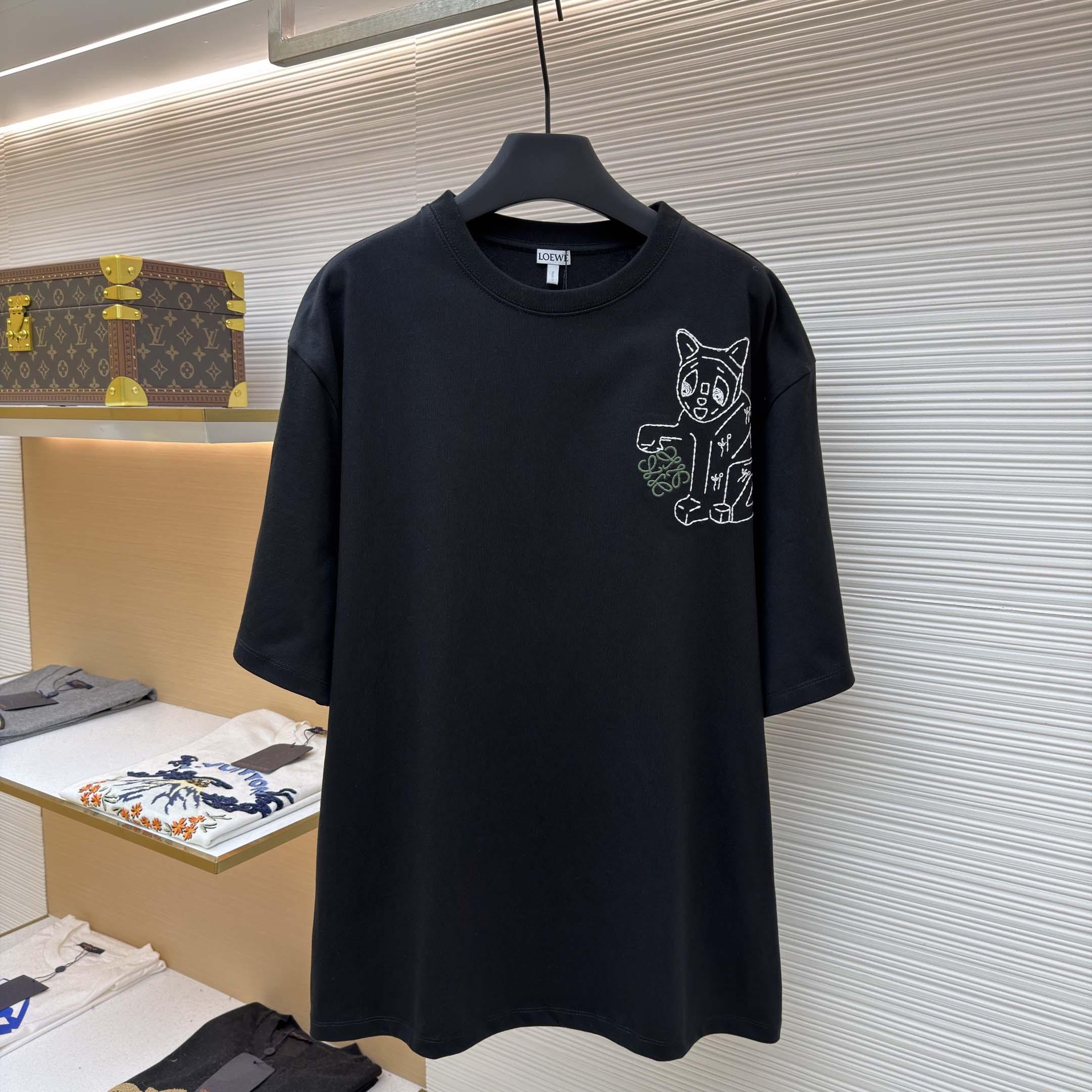 Loewe Loose fit T-shirt In Cotton - FashionPlug