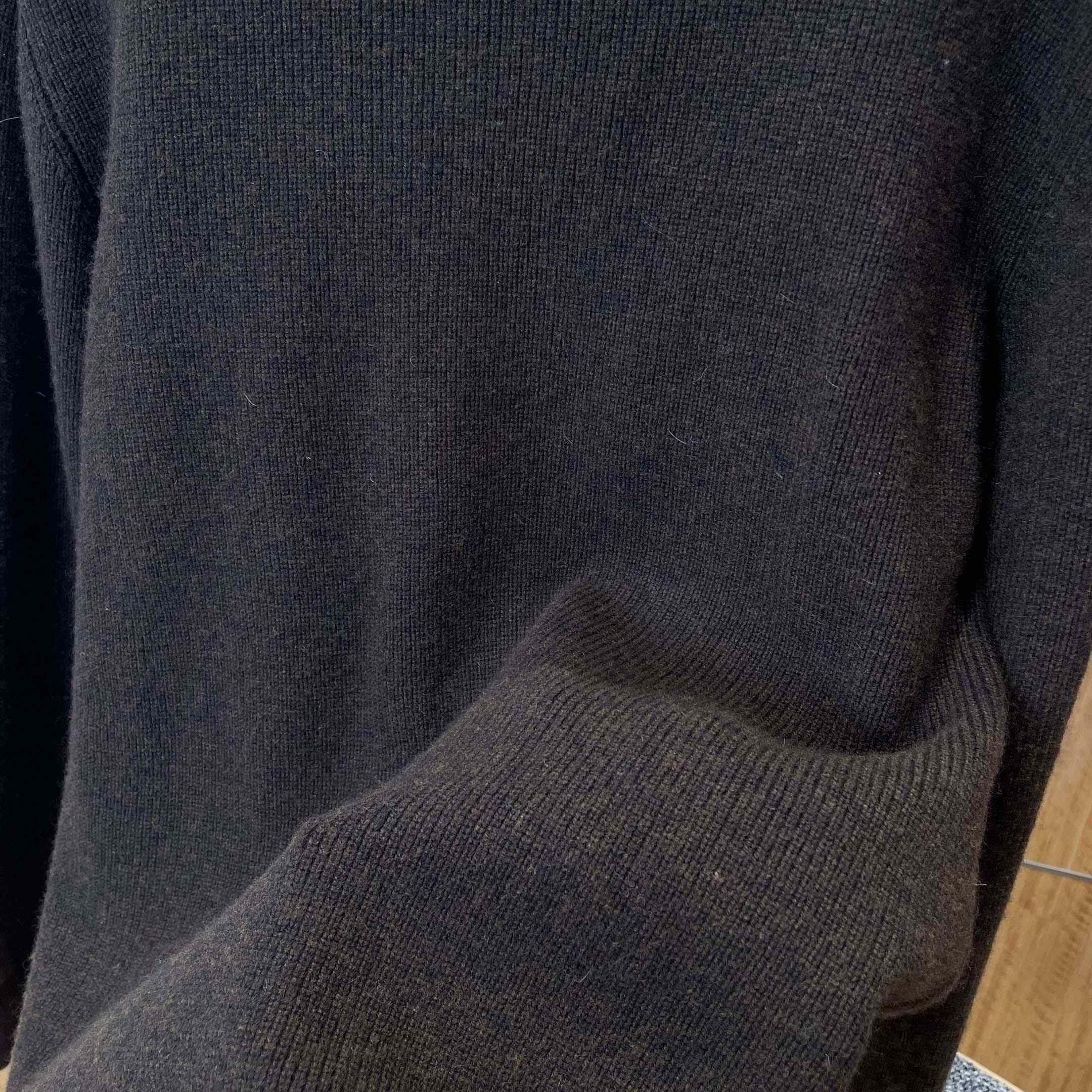 Celine Triomphe Trucker Sweater In Ribbed Wool - FashionPlug