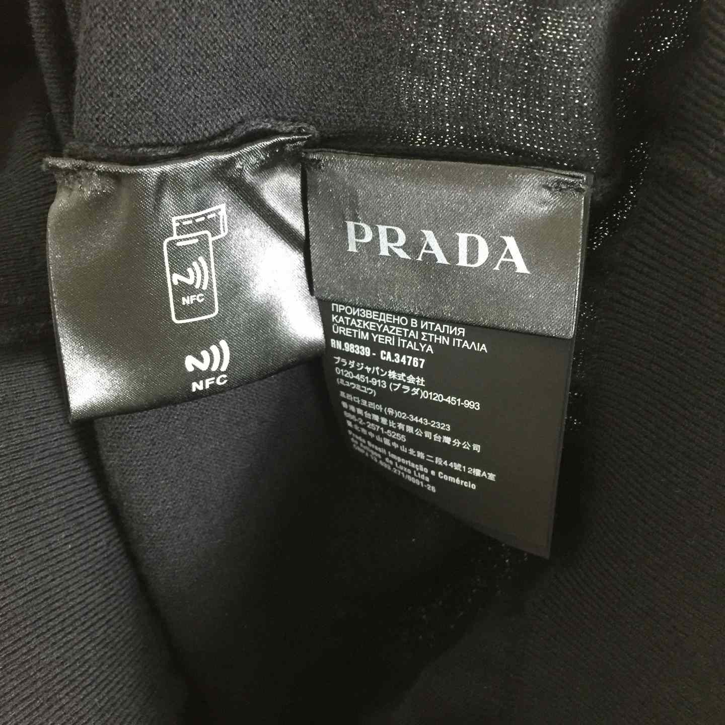Prada Black Wool Turtleneck - FashionPlug